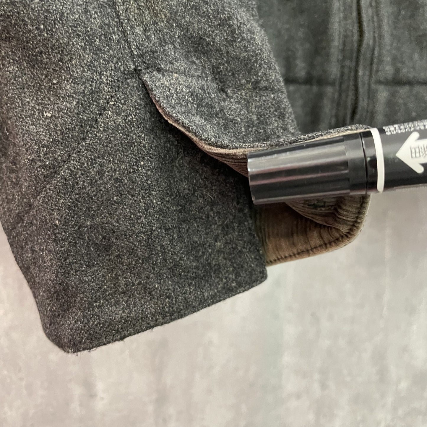 90s vintage 古着 ビンテージ ウールジャケット グレー アバクロ フルジップ カジュアル Abercrombie&Fitch