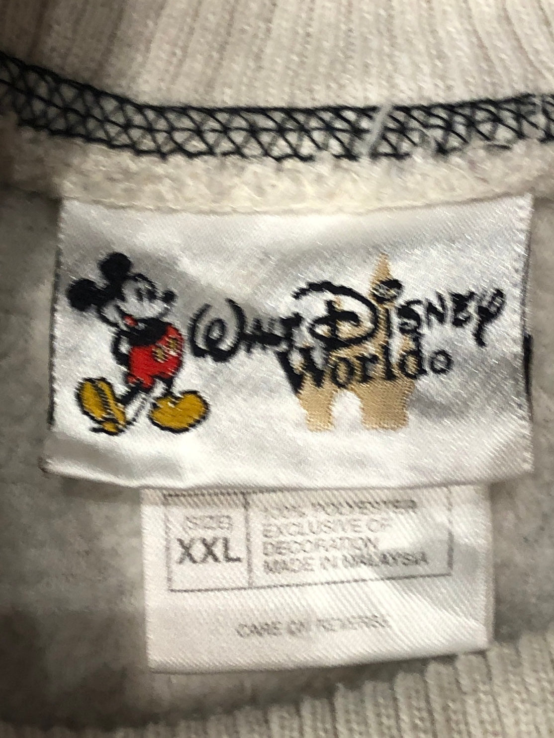 Walt Disney World ミッキーフリーススウェット 白 XXL