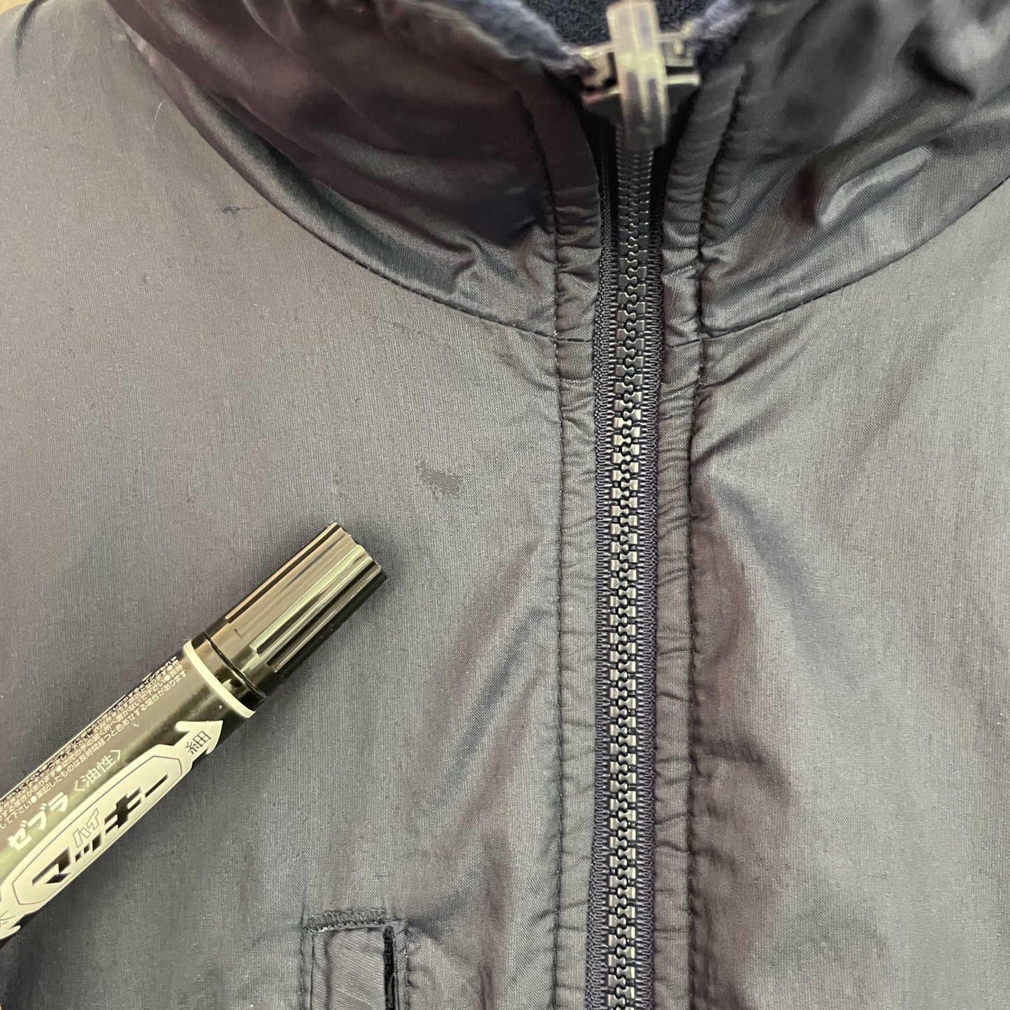 90s vintage 古着 ビンテージ コロンビア Columbia フルジップ ナイロンジャケット ネイビー ドローコード