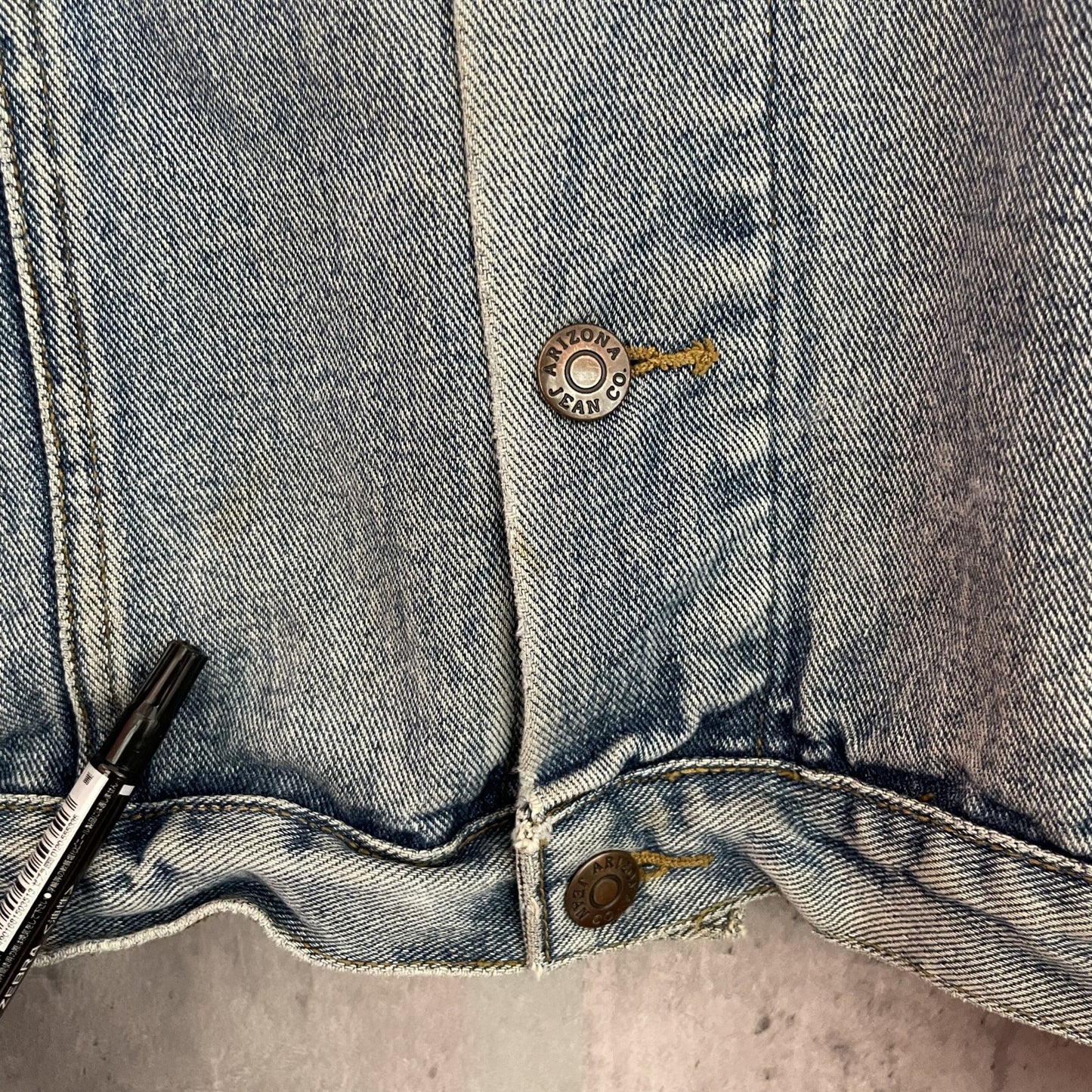 90s vintage 古着 ビンテージ アリゾナジーンズカンパニー デニムジャケット Gジャン インディゴ 長袖 ARIZONA JEAN COMPANY