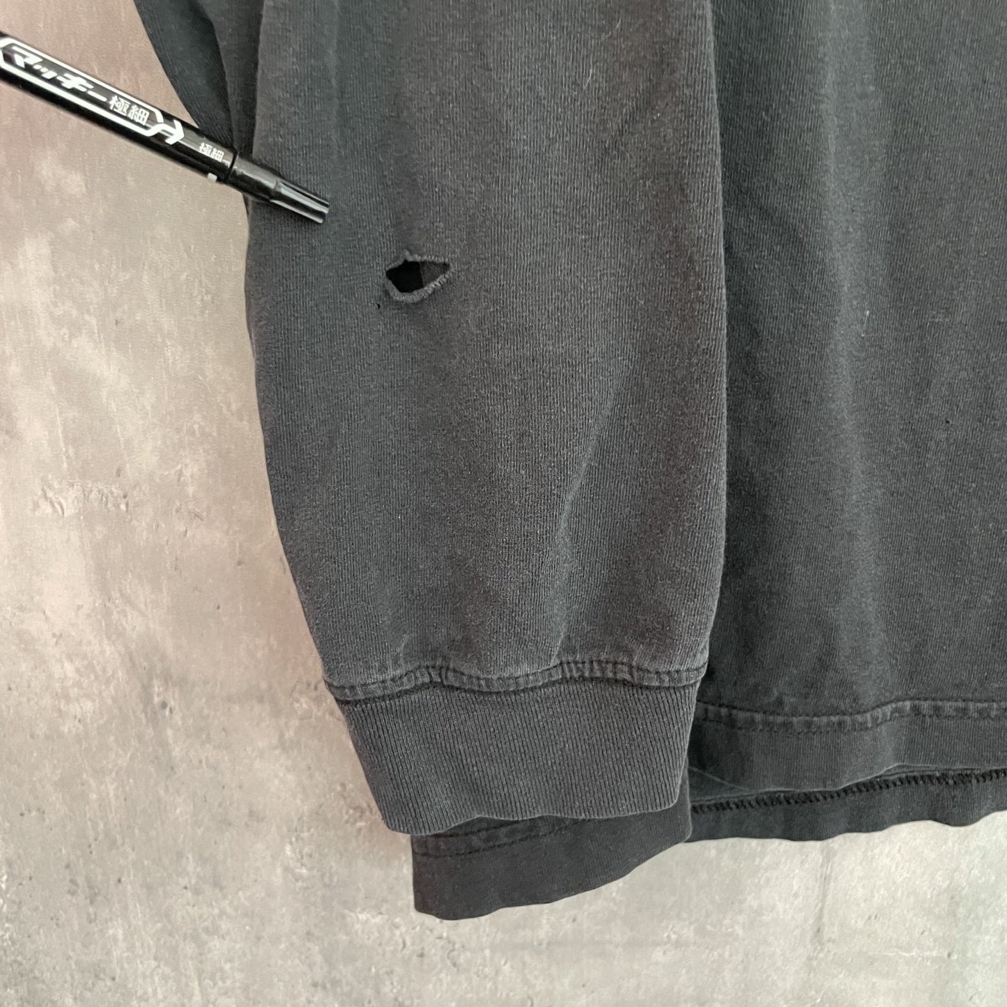 カーハート 00s Carhartt ロングスリーブ 古着 vintage ビンテージ ロンT プリント メンズXL ブラック