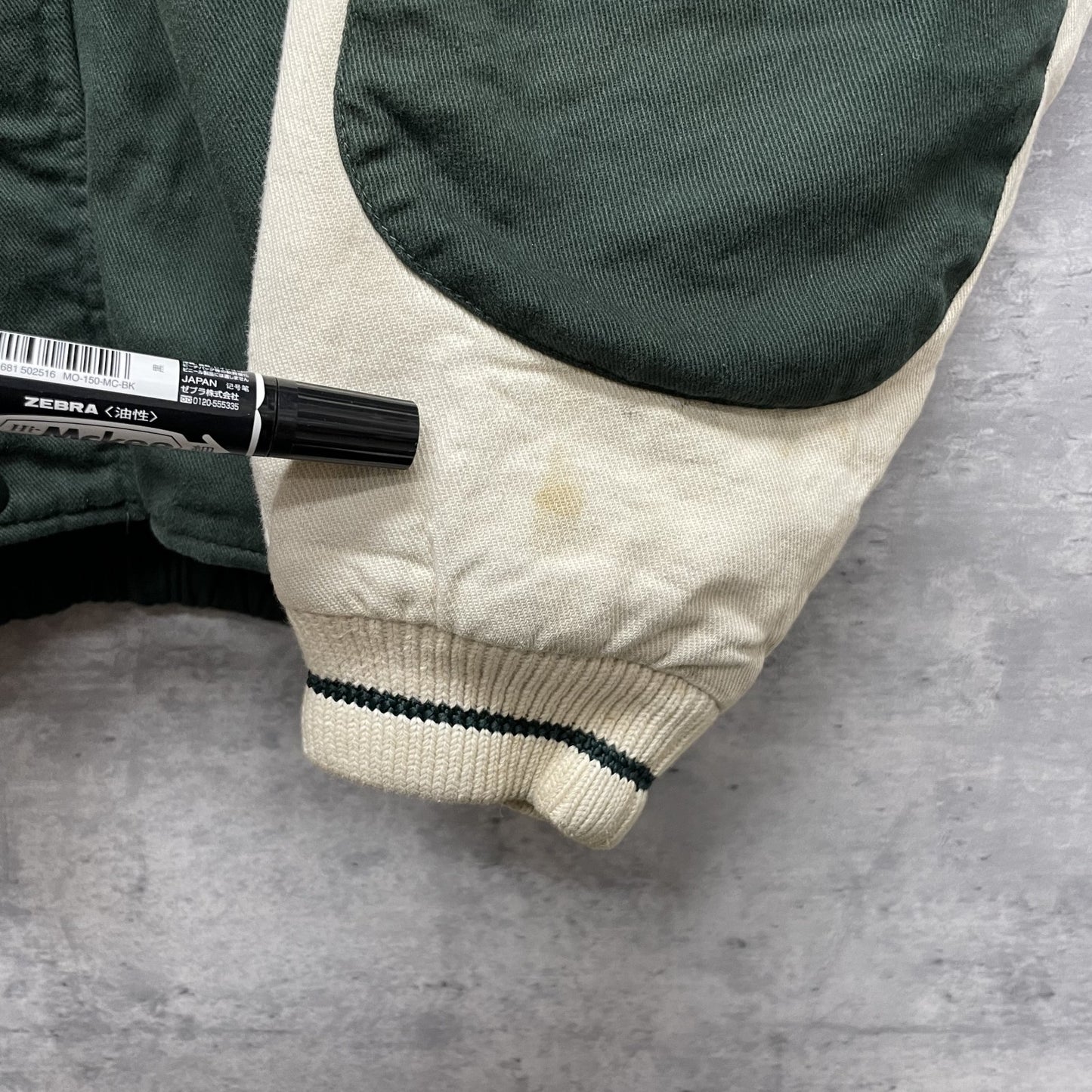 90s vintage 古着 ビンテージ apollo brand フルジップ 胸元刺繍 アメカジ ストリート グリーン