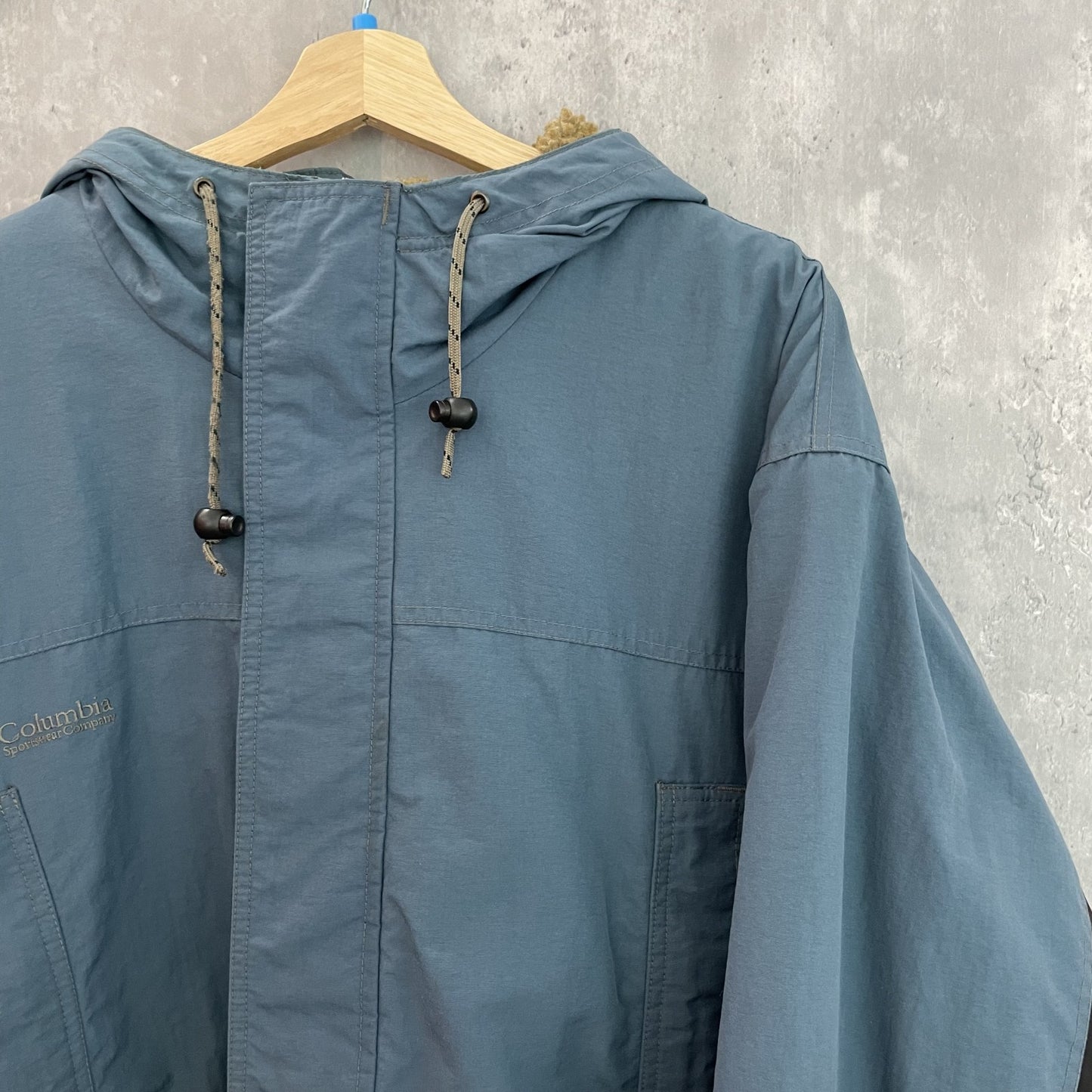 90s vintage 古着 ビンテージ Columbia コロンビア ストーム ナイロンジャケット テック系 フリース