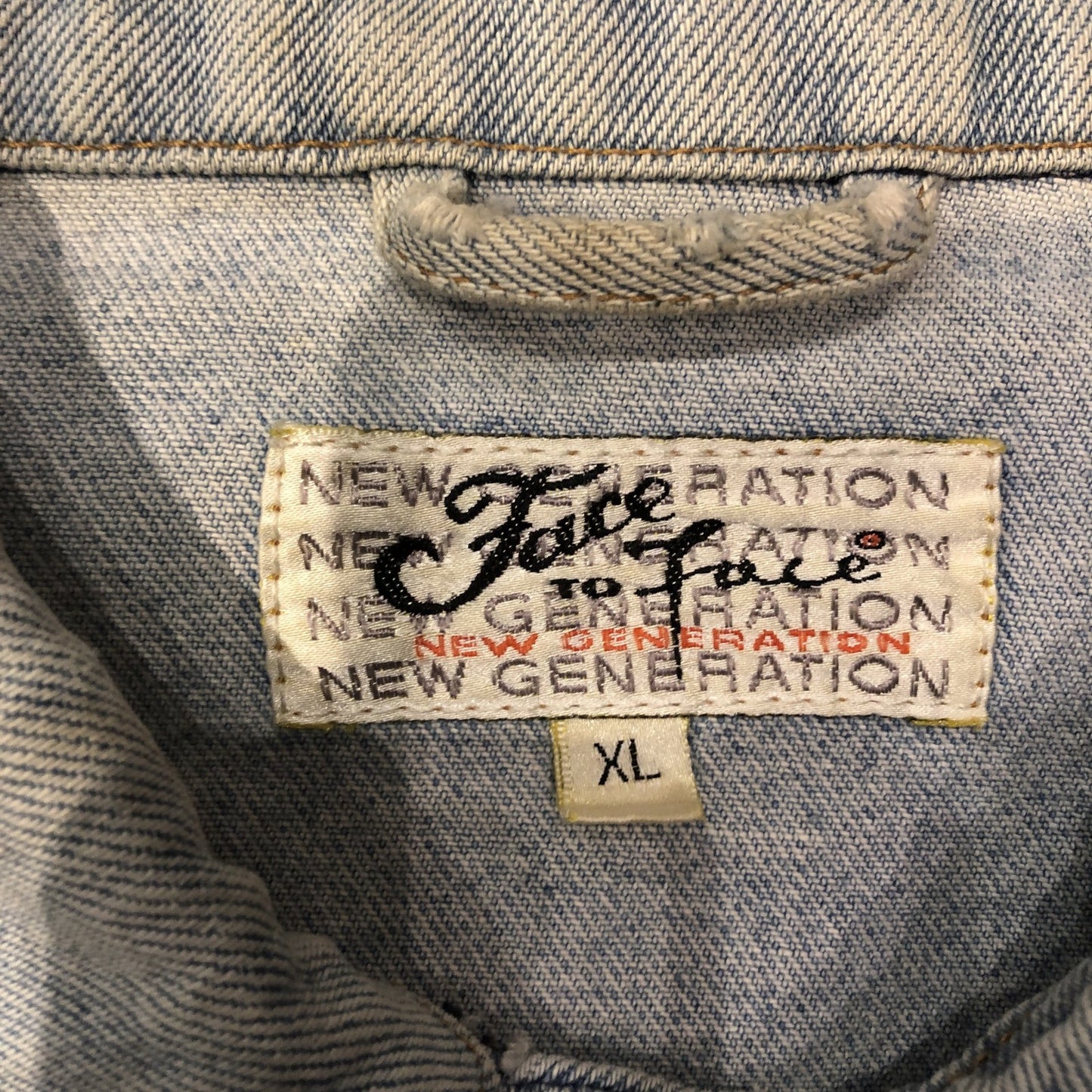 face to face デニムジャケット XL