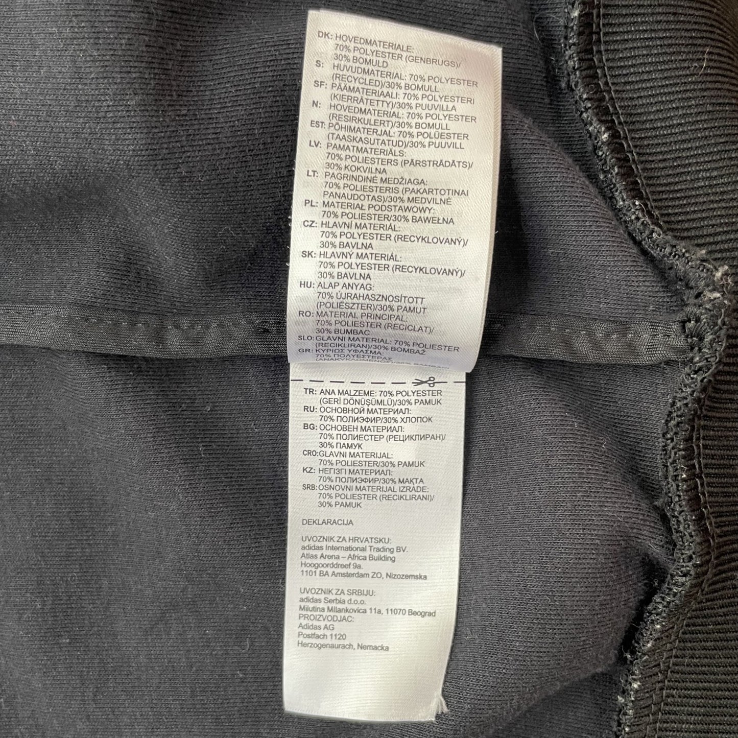 adidas アディダス 古着 ビンテージ vintage トラックジャケット ブラック フルジップ ダブルジップ