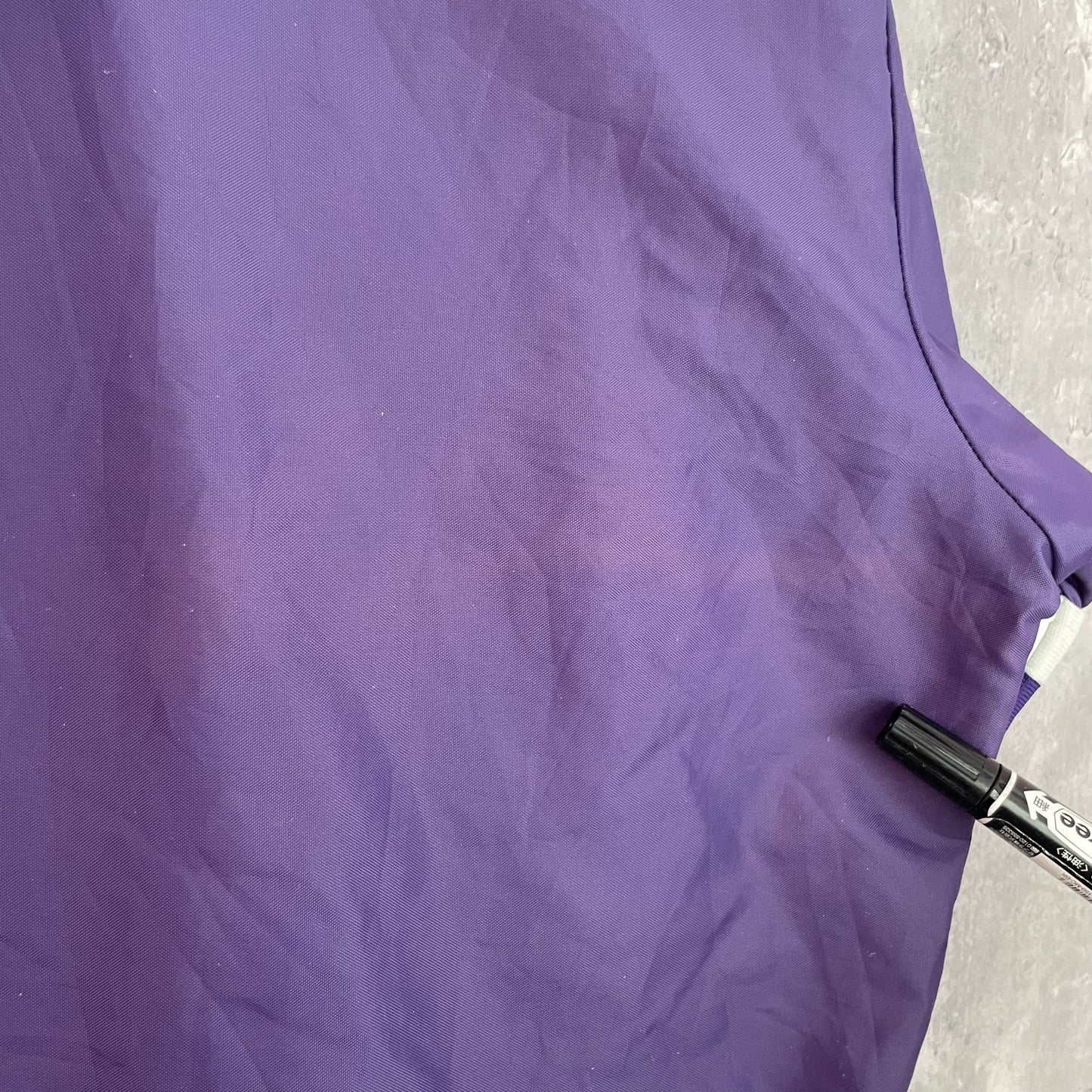 90s vintage 古着 ビンテージ USA製 アノラック ナイロンジャケット ハーフジップ 刺繍