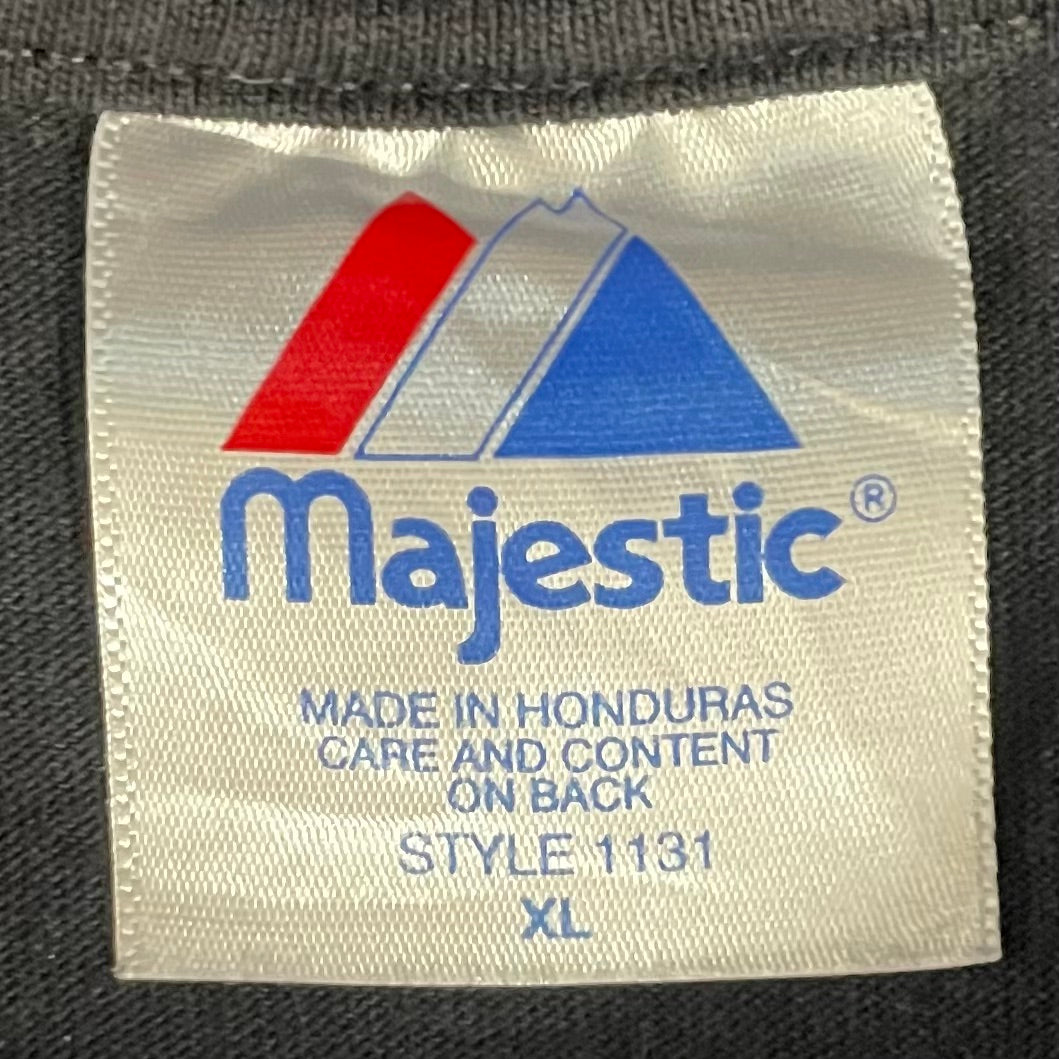 00s vintage 古着 ビンテージ Majestic マジェスティック スポーツ パイレーツ フロントプリント