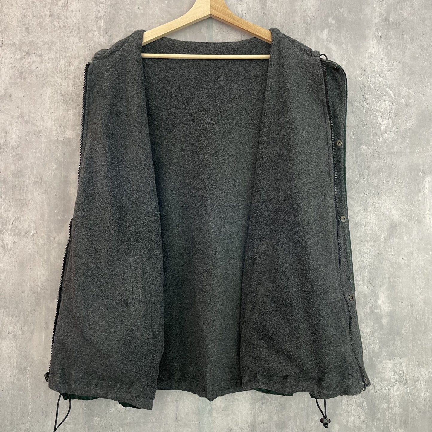 90s vintage 古着 ビンテージ ナイロンジャケット マウンテンパーカー リバーシブル フリースジャケット アウトドア ドローコード