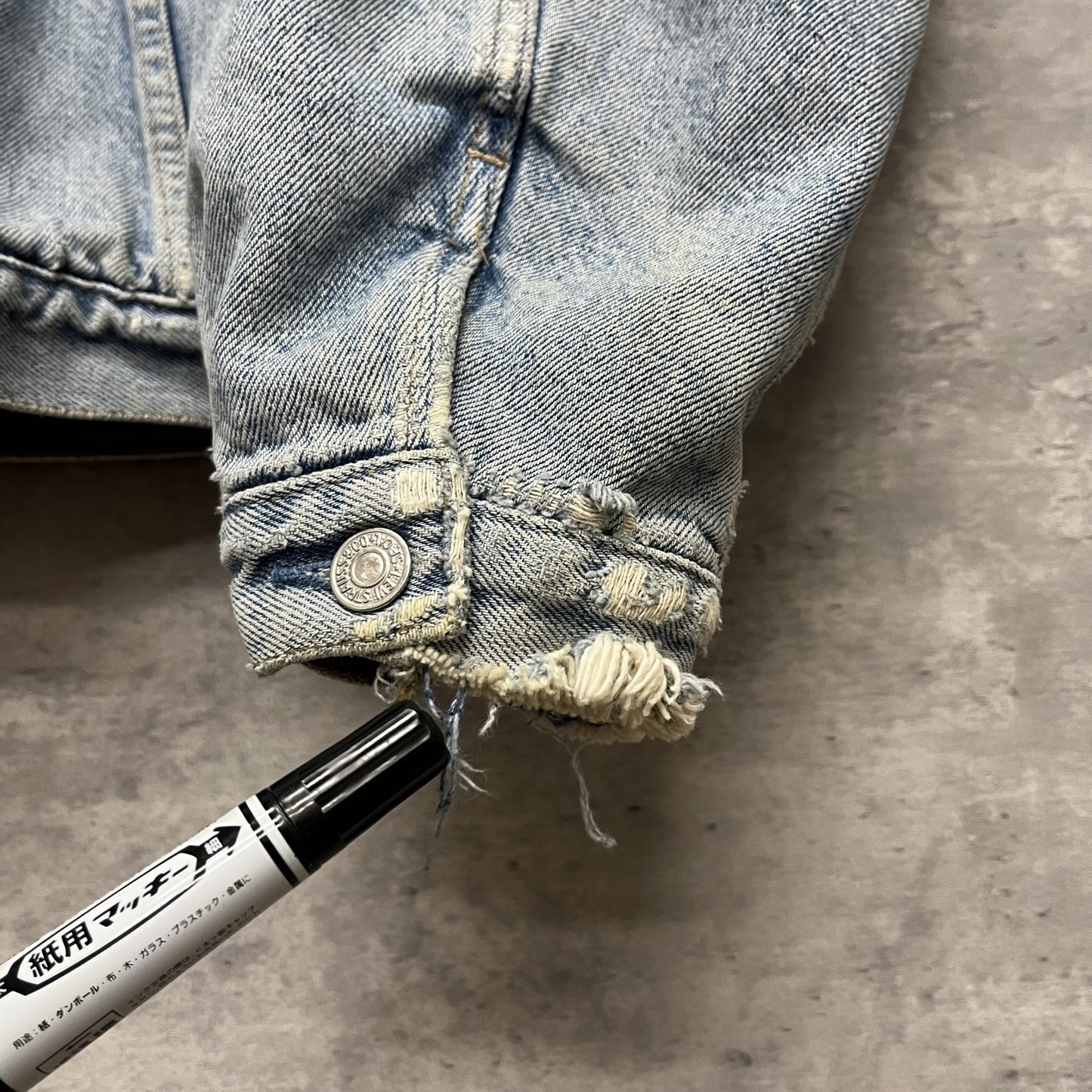 90s vintage 古着 ビンテージ トラッカー デニムジャケット Euro製 裏地 ネル Levi's
