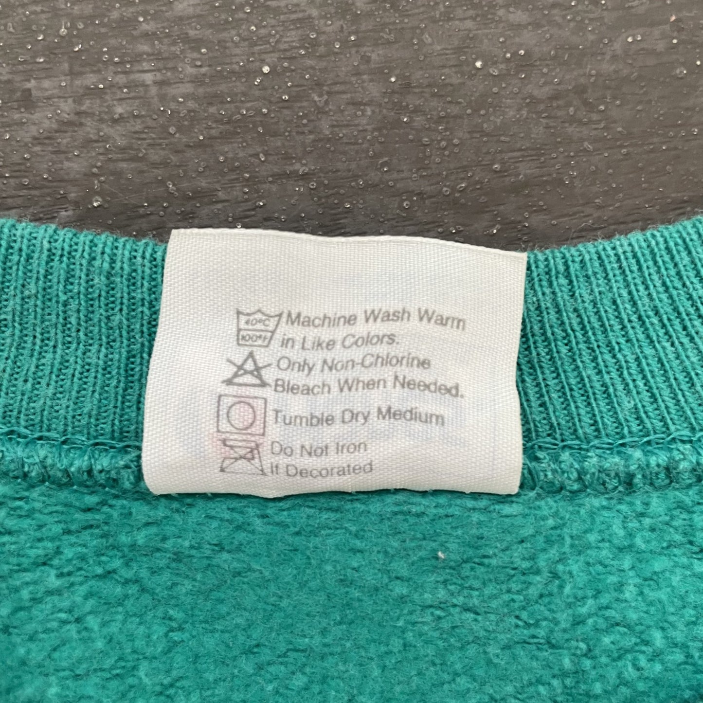 80s vintage 古着 ビンテージ ヘインズ Hanes USA製 ラグラン スウェット ターコイズブルー