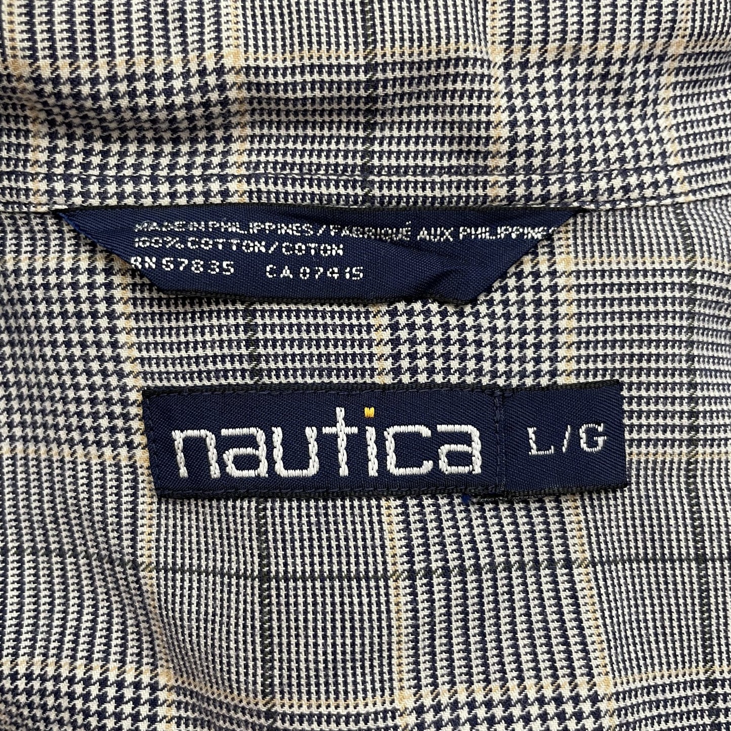 90s vintage 古着 ビンテージ ノーティカ NAUTICA 長袖シャツ チェックシャツ カジュアル