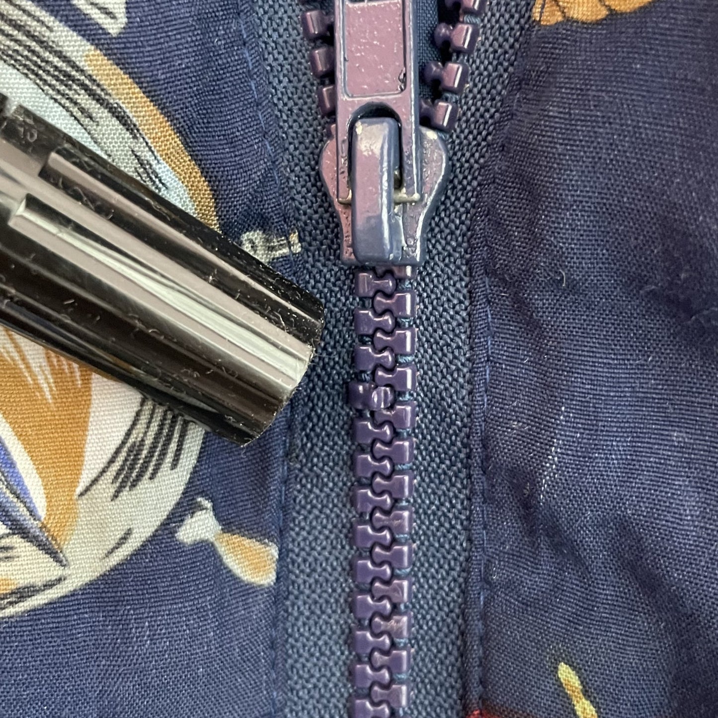 90s vintage 古着 ビンテージ ALERED DUNNER アルフレッドダナー レーヨン ナイロン ブルゾンジャケット 総柄 薄手