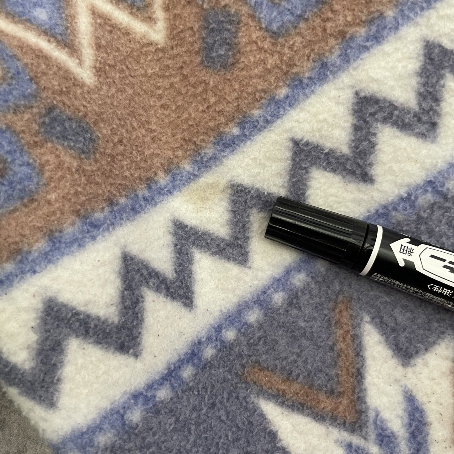 90s vintage 古着 ビンテージ フリースジャケット フルジップ 総柄 ノルディック柄