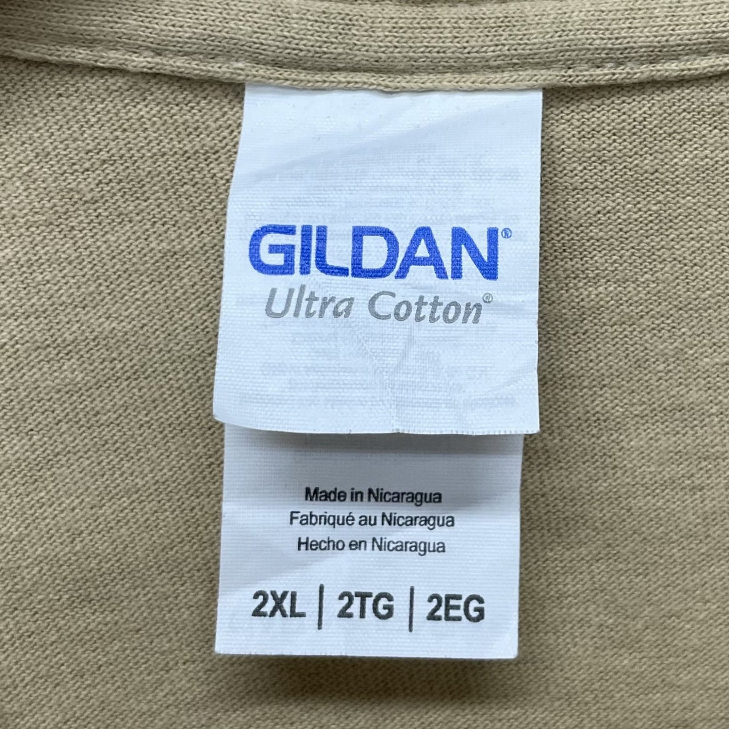 00s vintage 古着 ビンテージ ギルダン GILDAN コメディアンTシャツ ベージュ オーバーサイズ