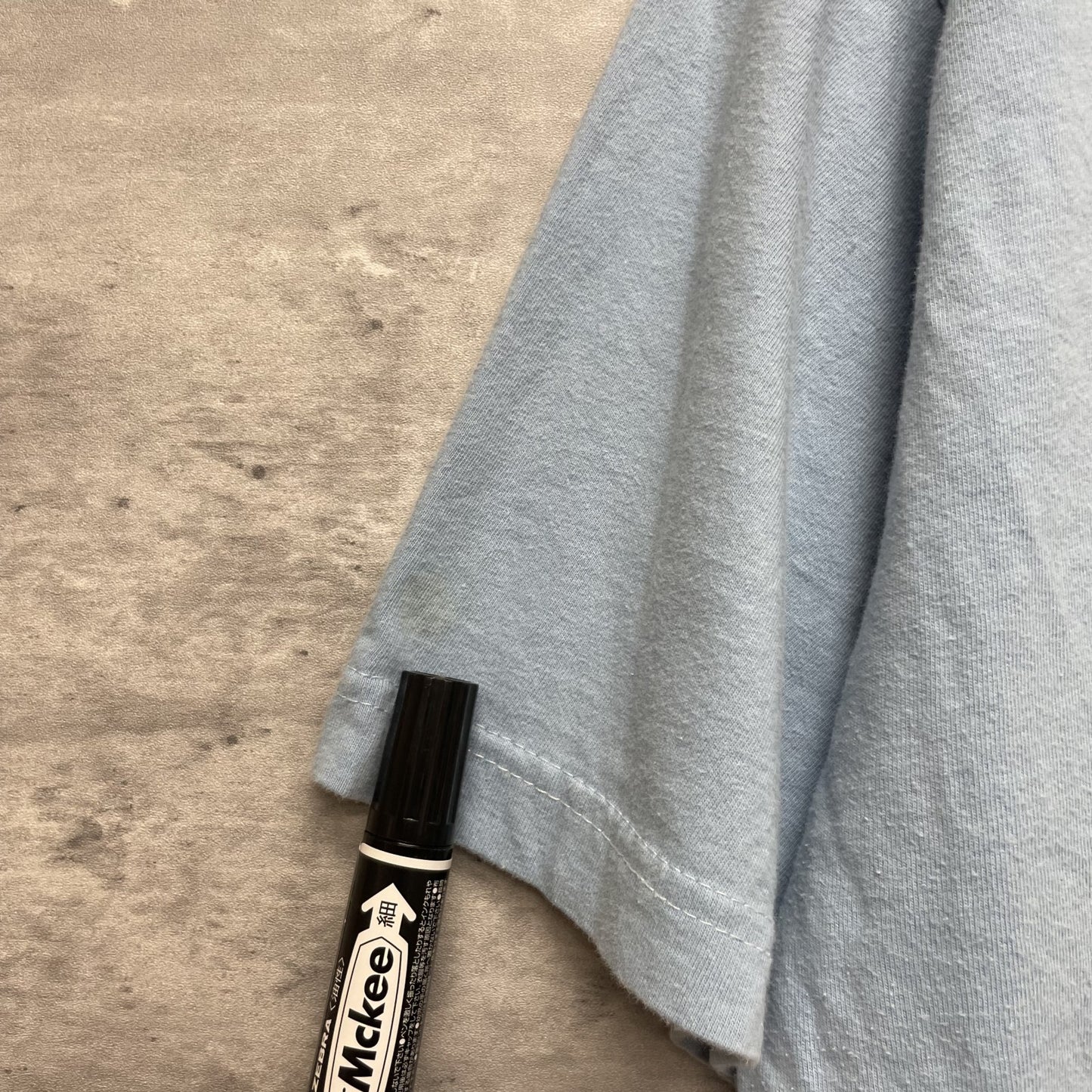 00s vintage 古着 ビンテージ ブルー 袖ロゴ ジョークTee アメカジ ストリート オーバーサイズ