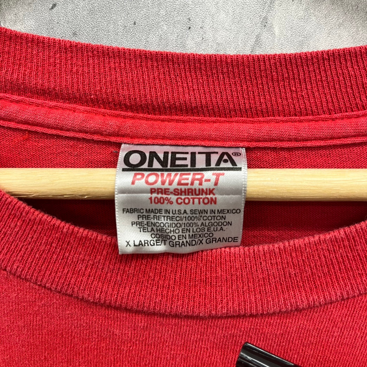 90s USA製 ONEITA Alfa Romeo 半袖 Tシャツ シングルステッチ 1994 車 古着 ビンテージ レッド XL