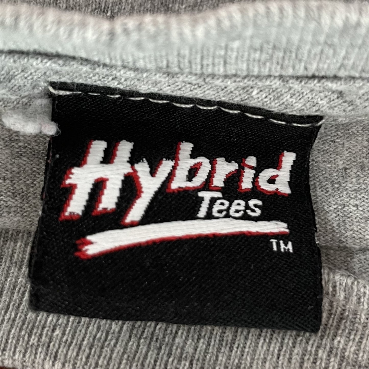 00s vintage 古着 ビンテージ Hybrid ポップデザイン メッセージプリント グレー