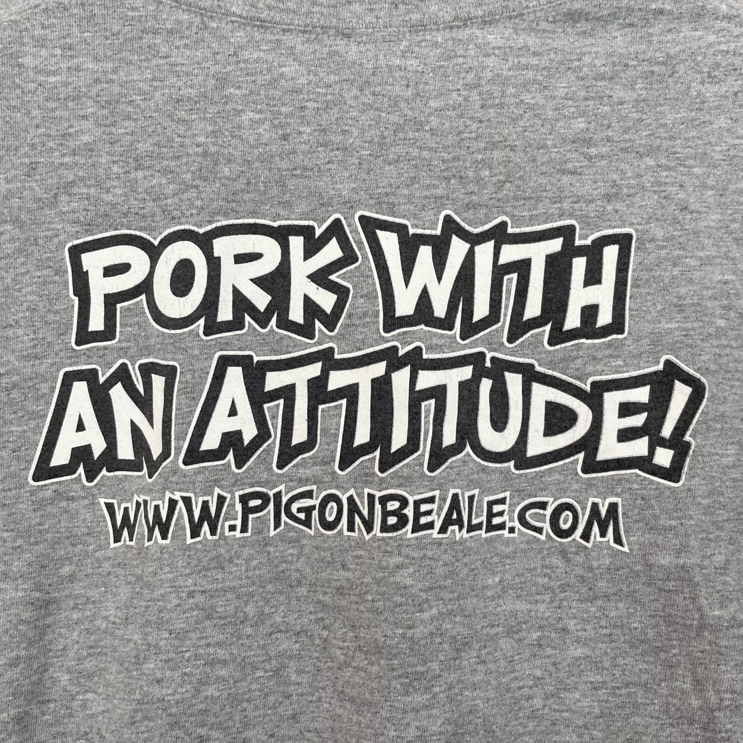 00s vintage 古着 ビンテージ ストリート スケーター オーバーサイズ フロントプリント グレー