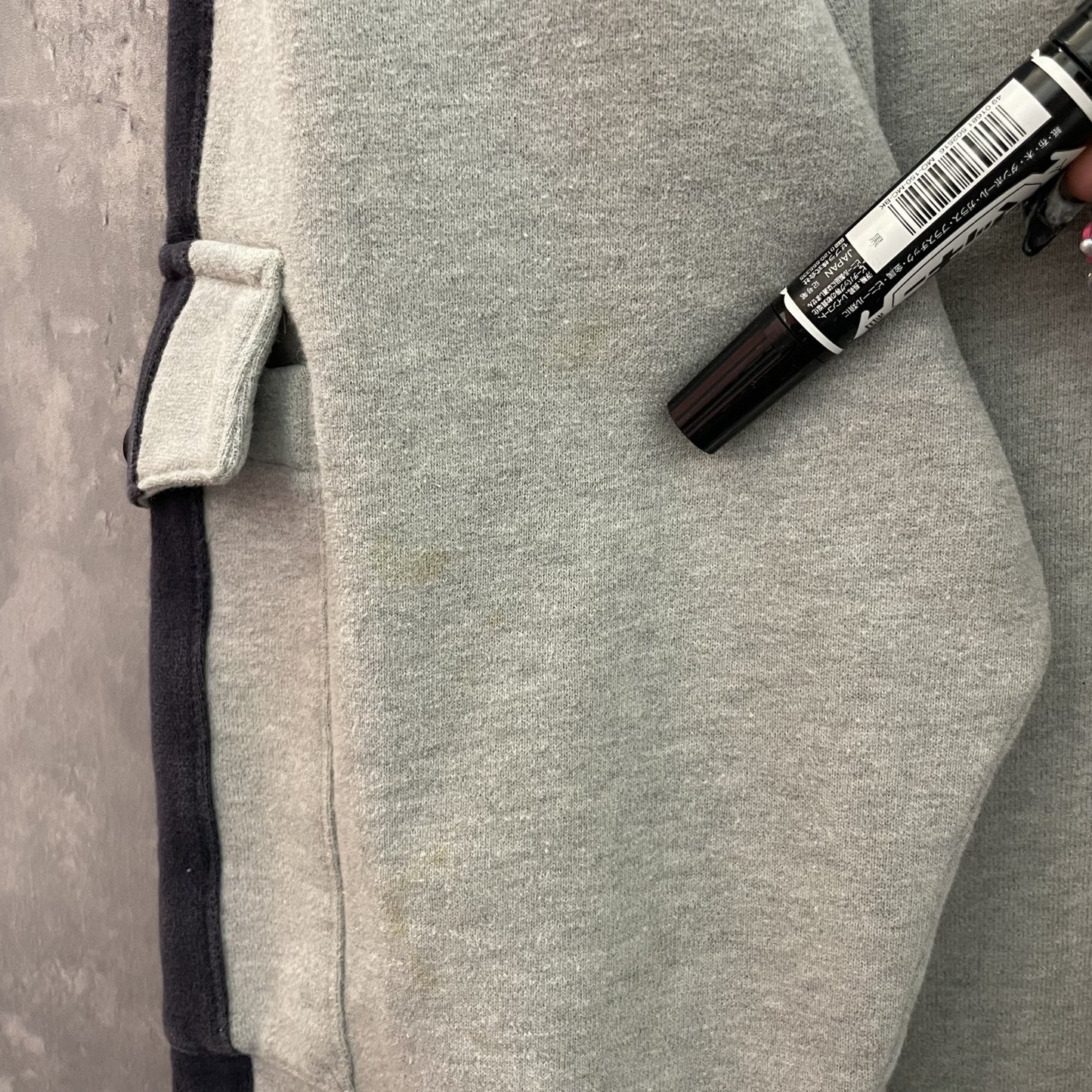 90s vintage 古着 ビンテージ 企業 GSL 袖ポケット ツートンカラー オーバーサイズ グレー シンプル