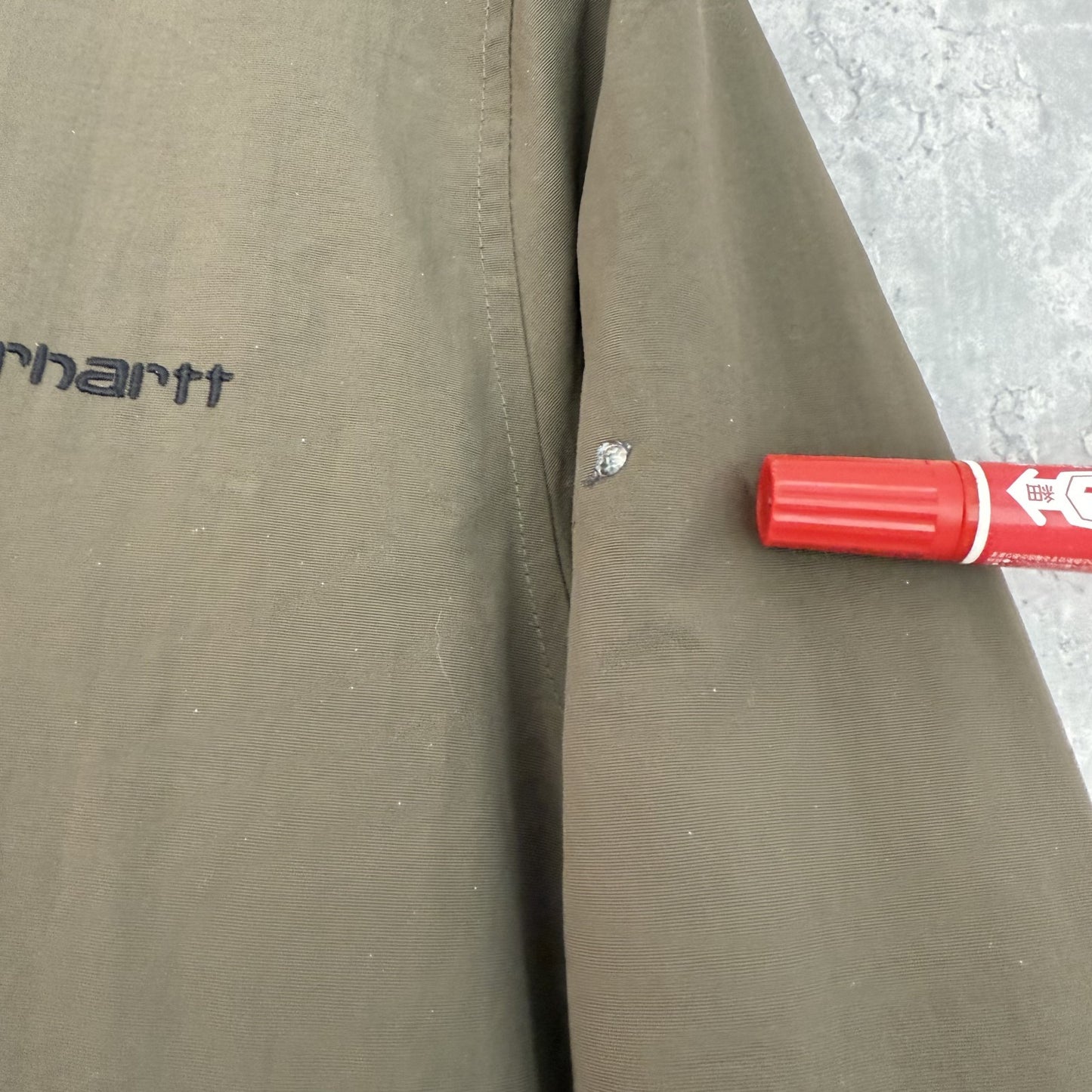 00s vintage 古着 ビンテージ カーハート Carhartt ナイロンジャケット 刺繍 フルジップ スケーター