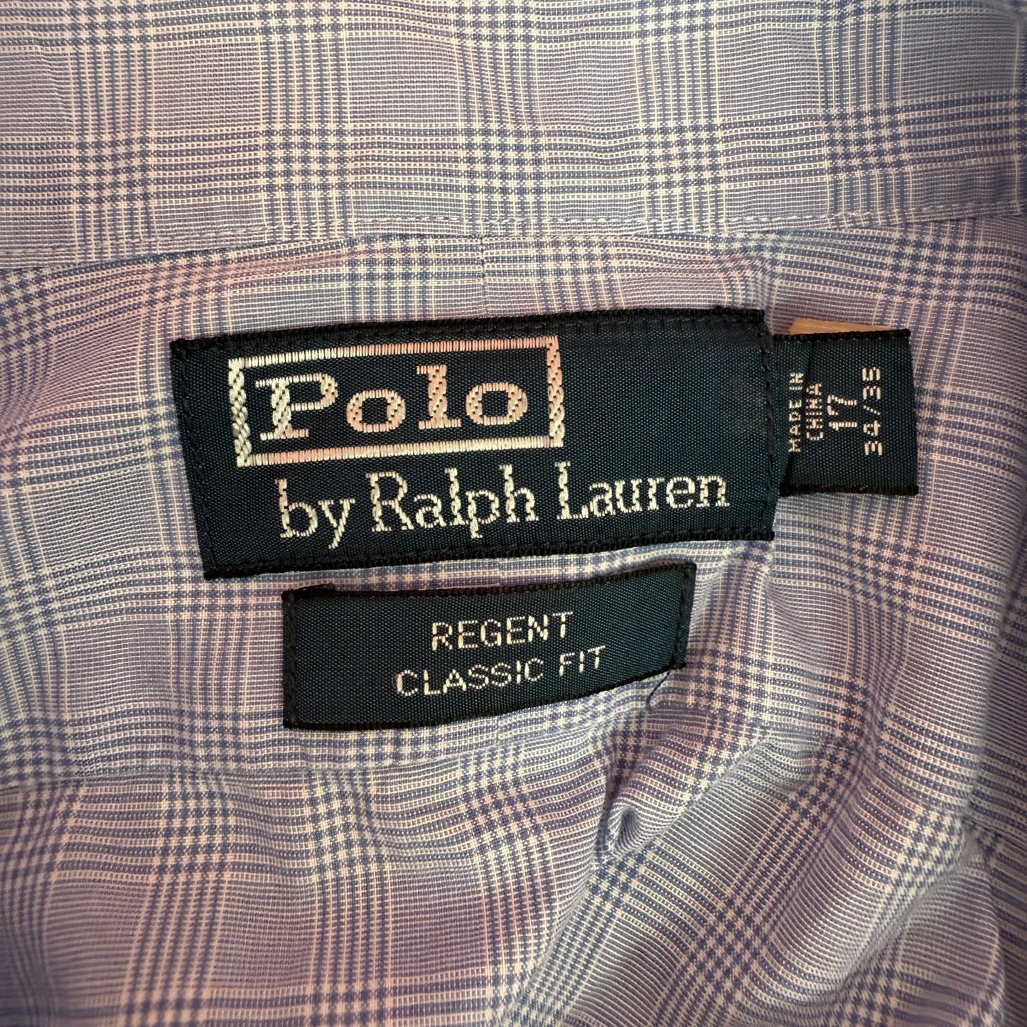 90s vintage 古着 ビンテージ ラルフローレン RalphLauren 長袖シャツ 刺繍ロゴ チェック ボタンダウン カジュアル