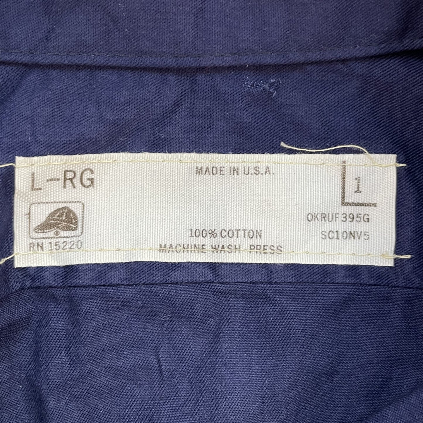 90s vintage 古着 ビンテージ USA製 REDKAP レッドキャップ 長袖シャツ ロングスリーブ ワーク ワッペン