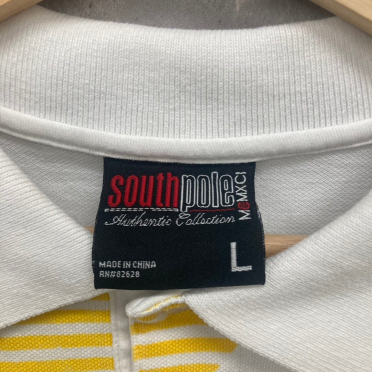00s SOUTH POLE サウスポール ポロシャツ ヒップホップ 刺繍 ストリート Y2K 古着 ビンテージ M