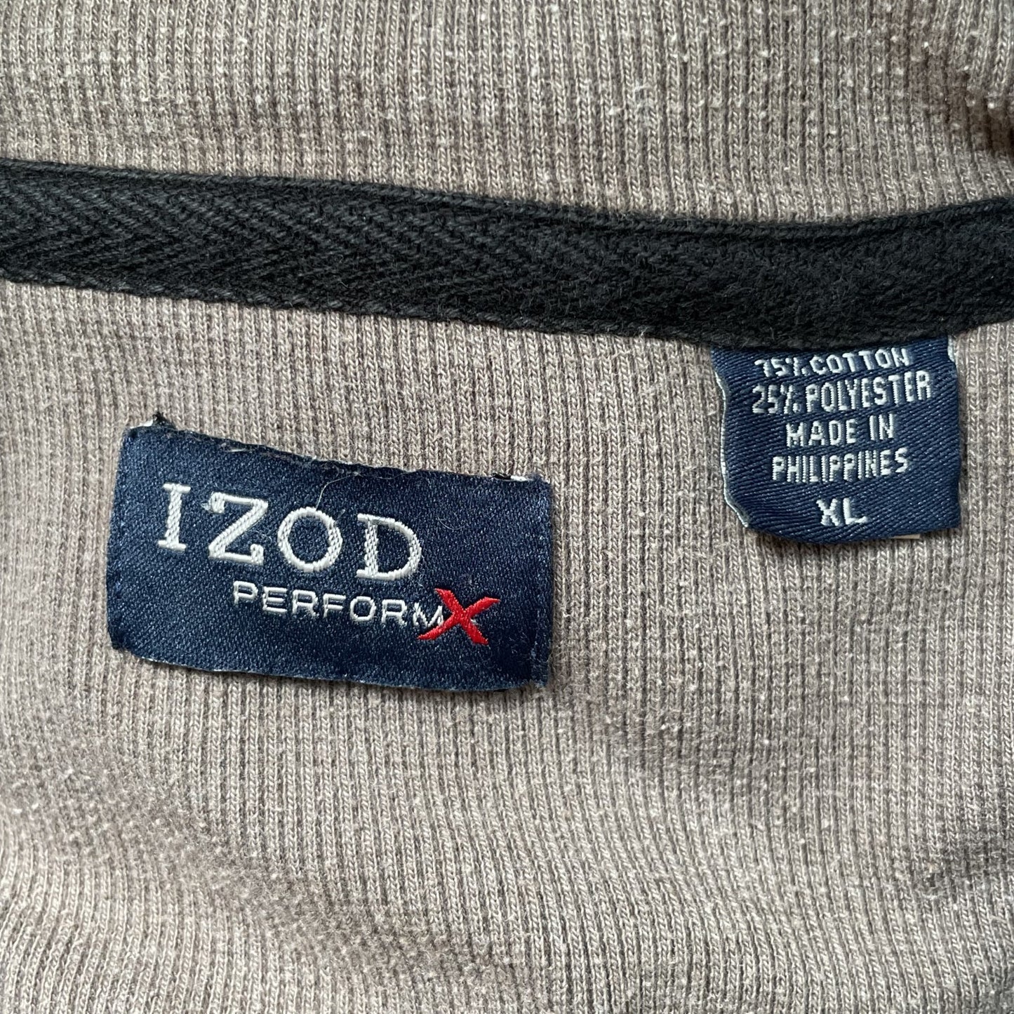 00s vintage 古着 ビンテージ IZOD イゾット ハーフジップ スウェット ワンポイントロゴ シンプル