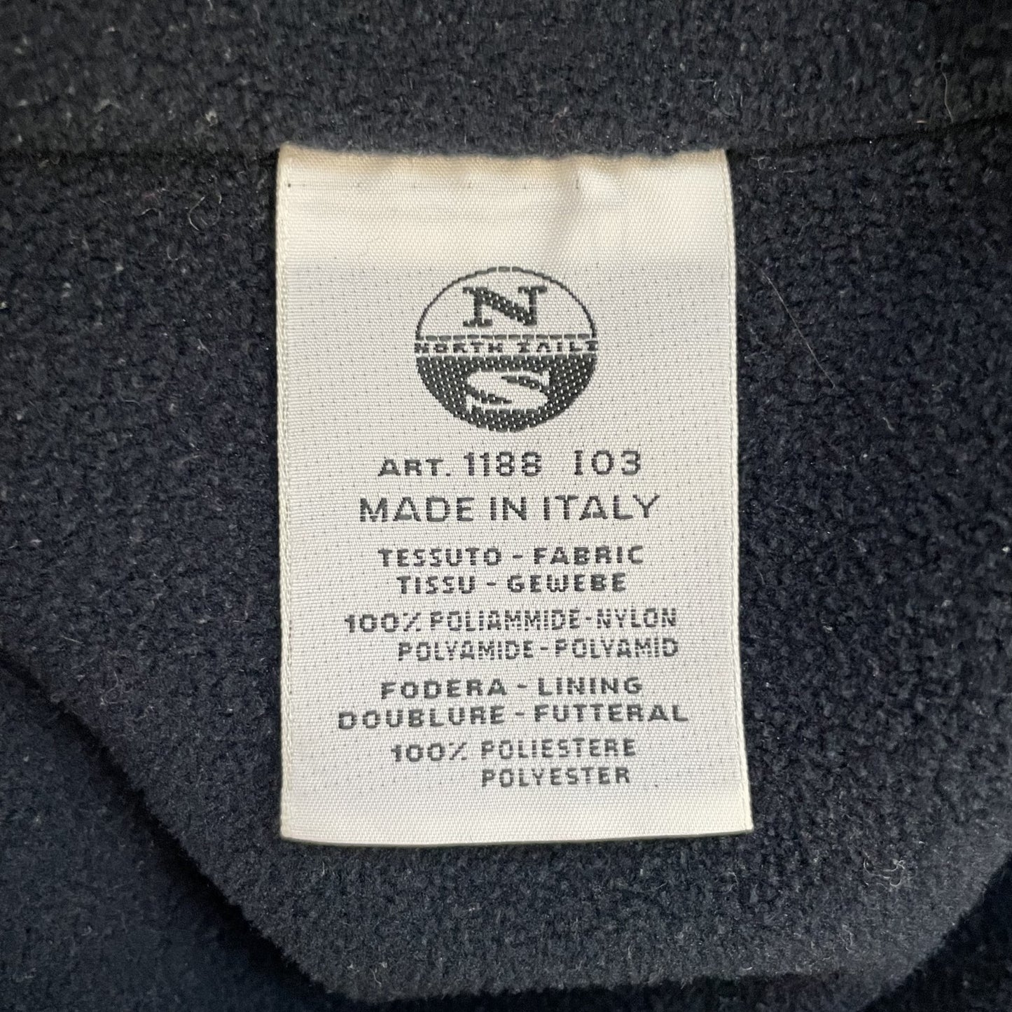 90s vintage 古着 ビンテージ NORTH SAILS ノースセイル ブルゾン ウォームアップジャケット ワンポイント フリース