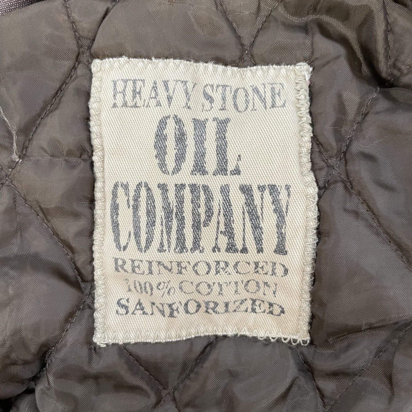 00s vintage 古着 ビンテージ OIL COMPANY ファイヤーマン ダックジャケット フロント刺繍 フルジップ キルティング