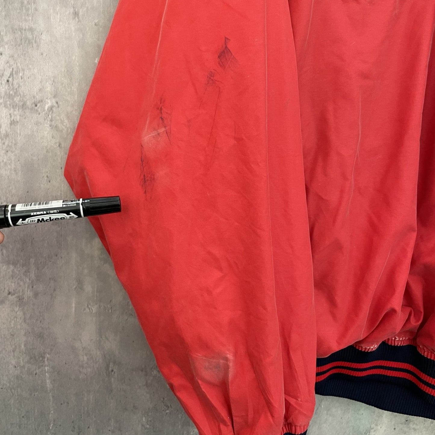 00s vintage 古着 ビンテージ ナイロンジャケット リーボック Reebok NFL チーム ペイトリオッツ 刺繍 ブルゾン