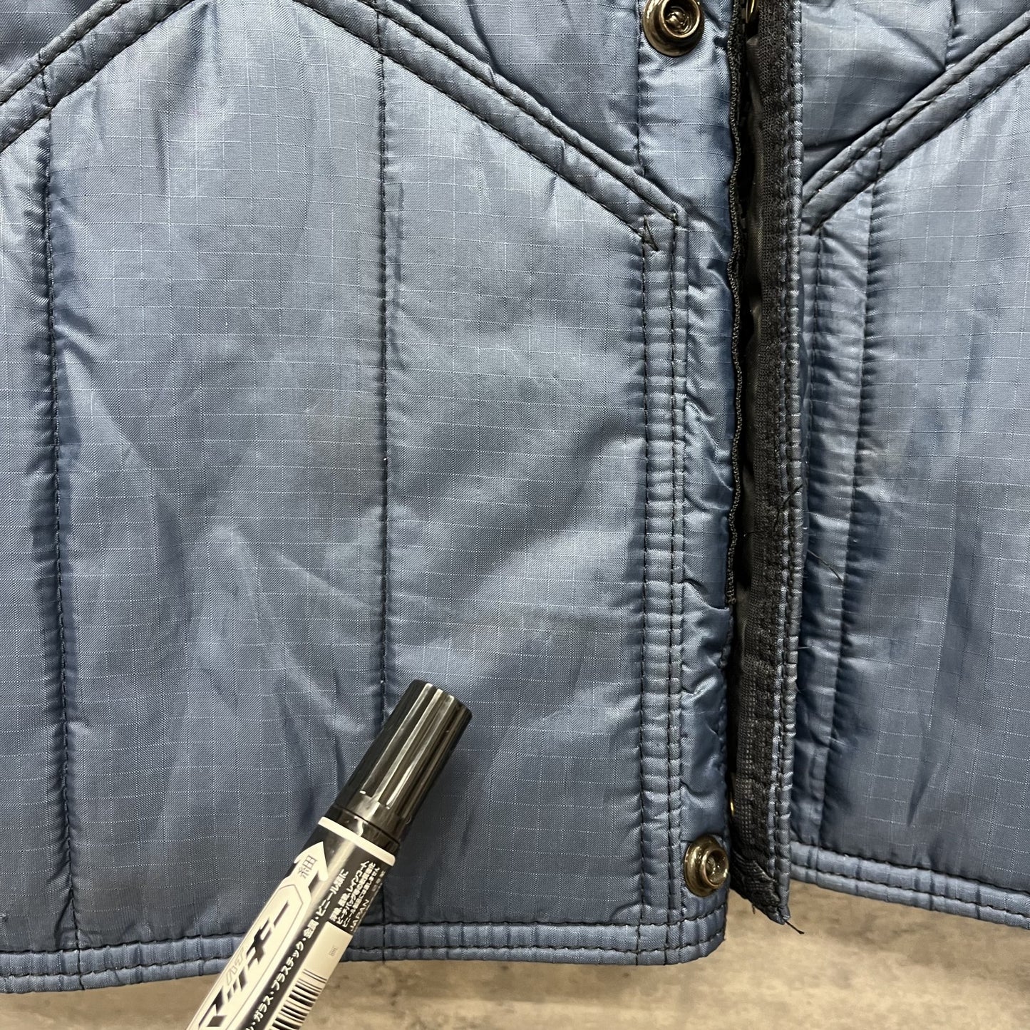 90s vintage 古着 ビンテージ RefrigiWear ナイロンジャケット ブルゾン ネイビー アメカジ オーバーサイズ