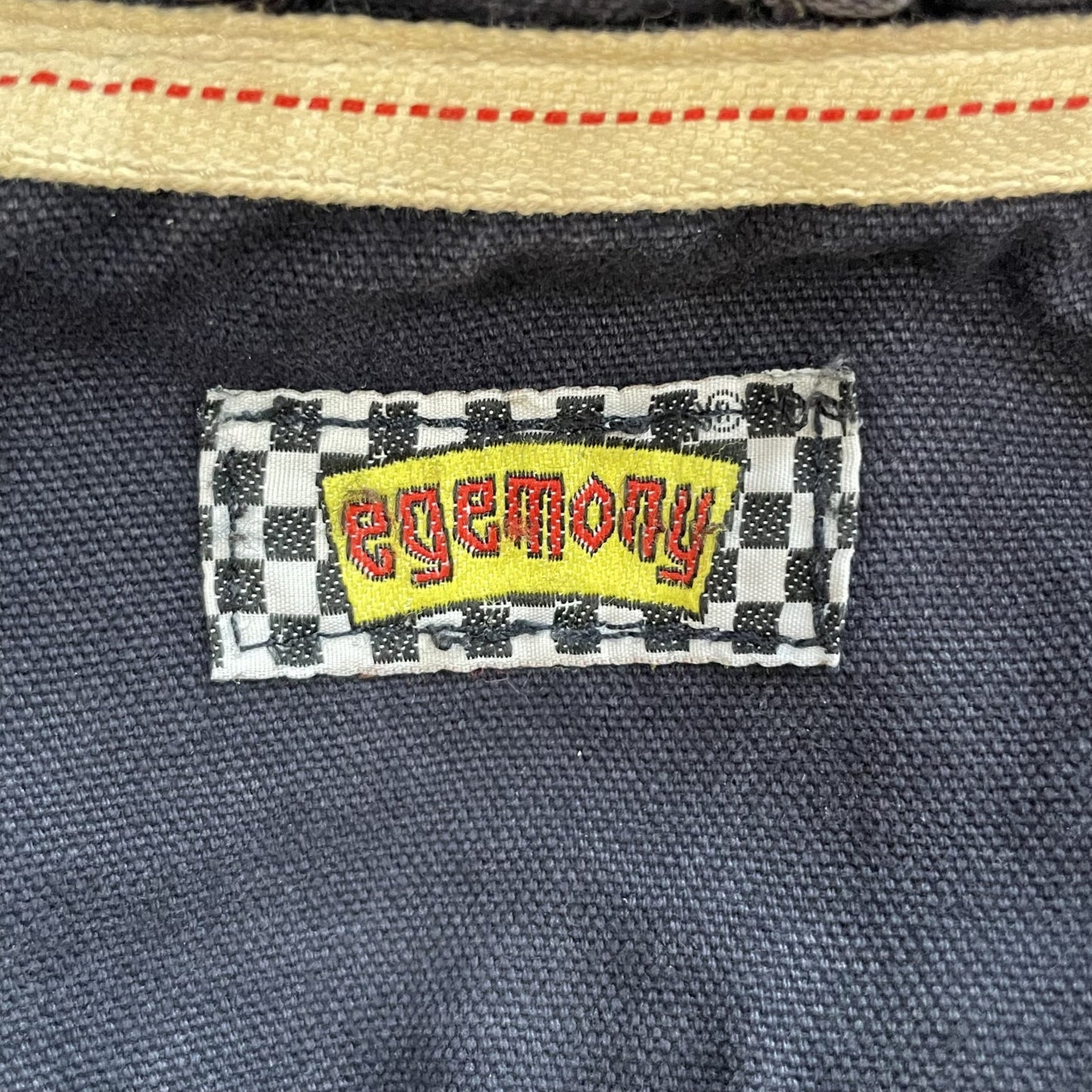 00s vintage 古着 ビンテージ ミリタリーサンプリング 刺繍ロゴ ギミック アウター フルジップ egemony