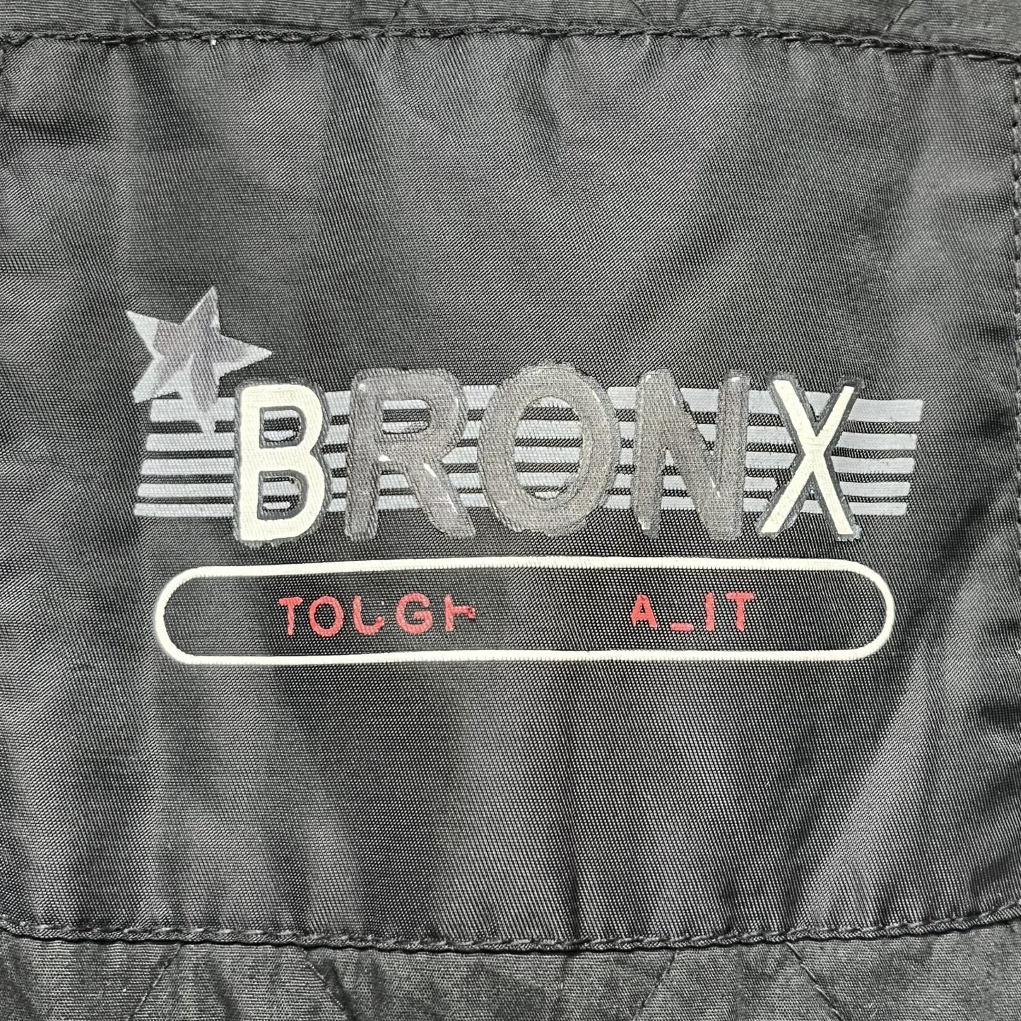 90s vintage 古着 ビンテージ BRONX ブラック フルジップ パイロットジャケット ナイロン フライトジャケット