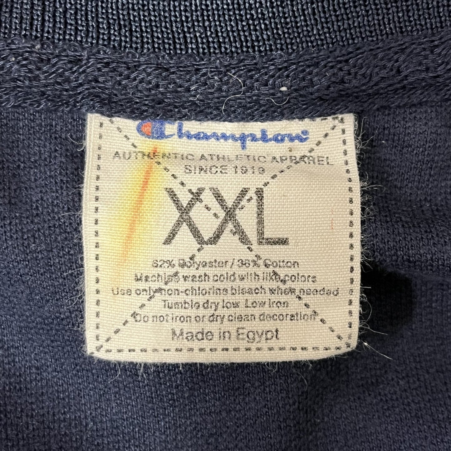 00s vintage 古着 ビンテージ チャンピオン Champion トラックジャケット ジャージ ストリート フルジップ ネイビー 袖ライン