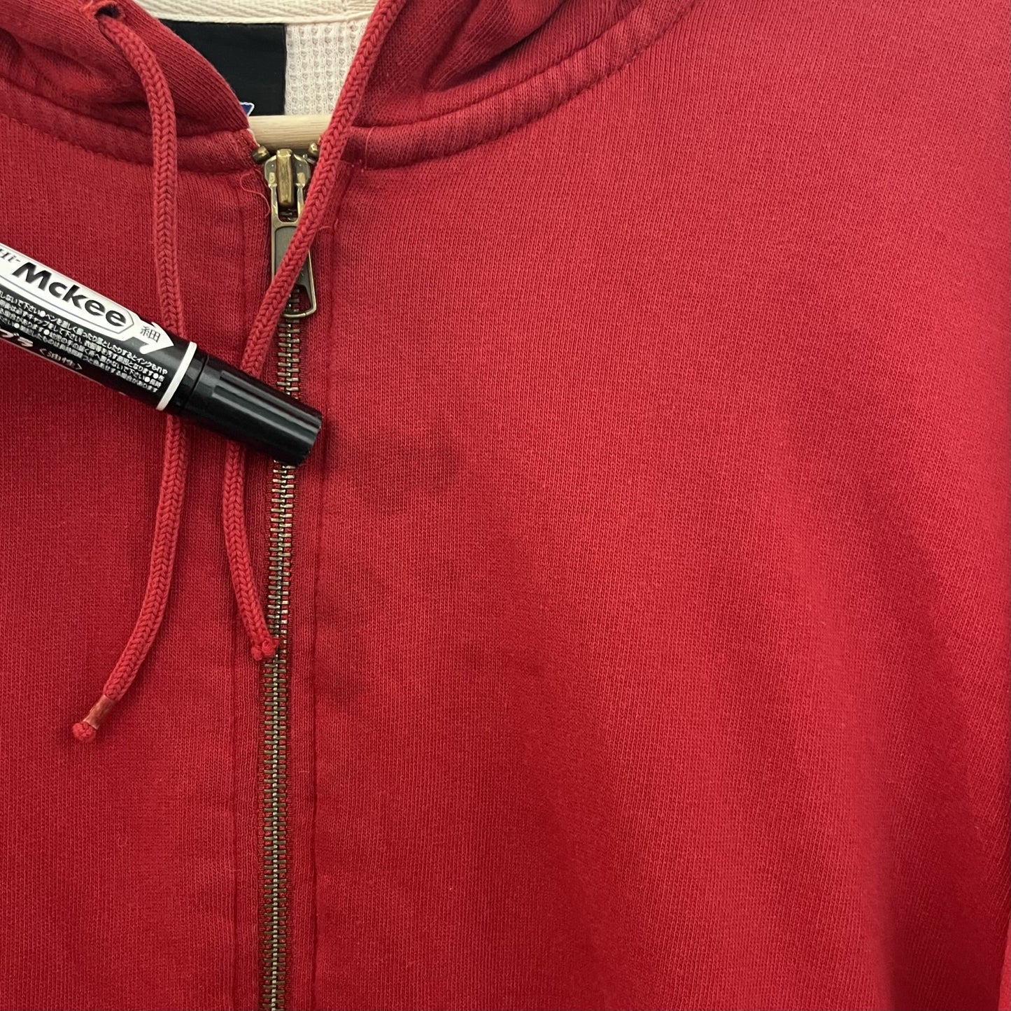 90s vintage 古着 ビンテージ ディッキーズ Dickies サーマル パーカー 無地 ジップアップ スケーター ストリート