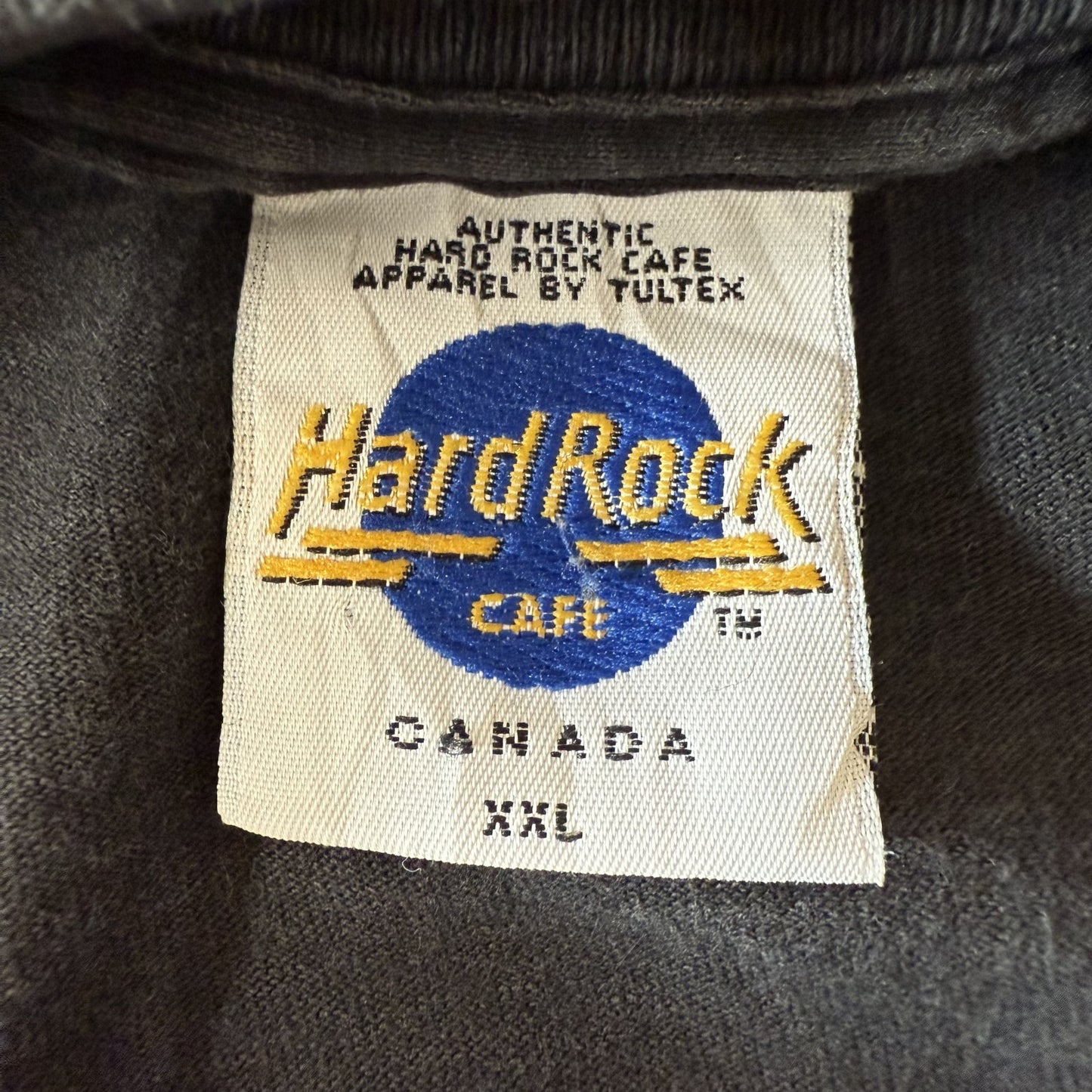 USA製 80s 90s vintage 古着 ビンテージ アメリカ製 ハードロック HardRock カジュアル シティ フロントプリント