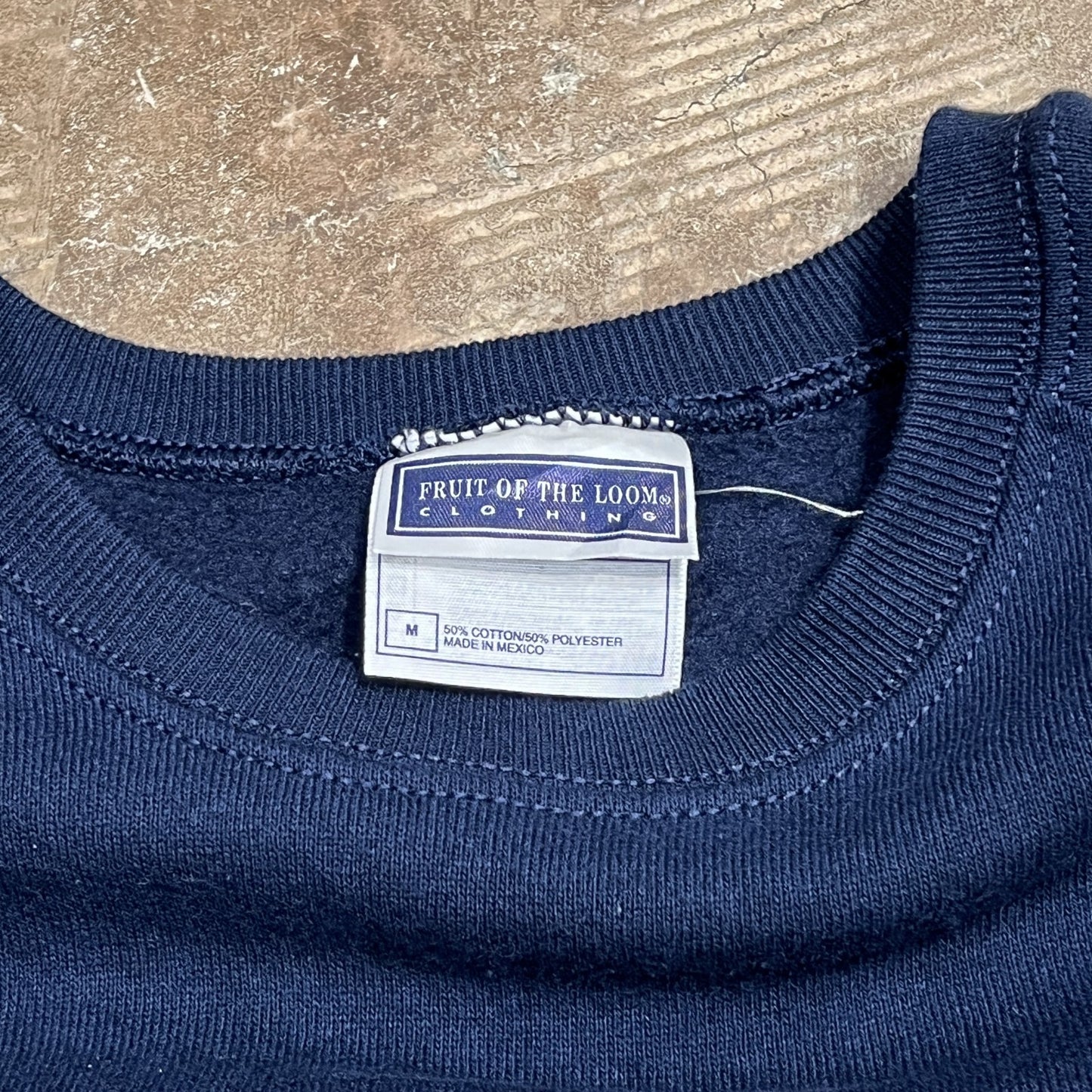 FRUIT OF THE LOOM CLOTHING 無地 スウェット 紺 M