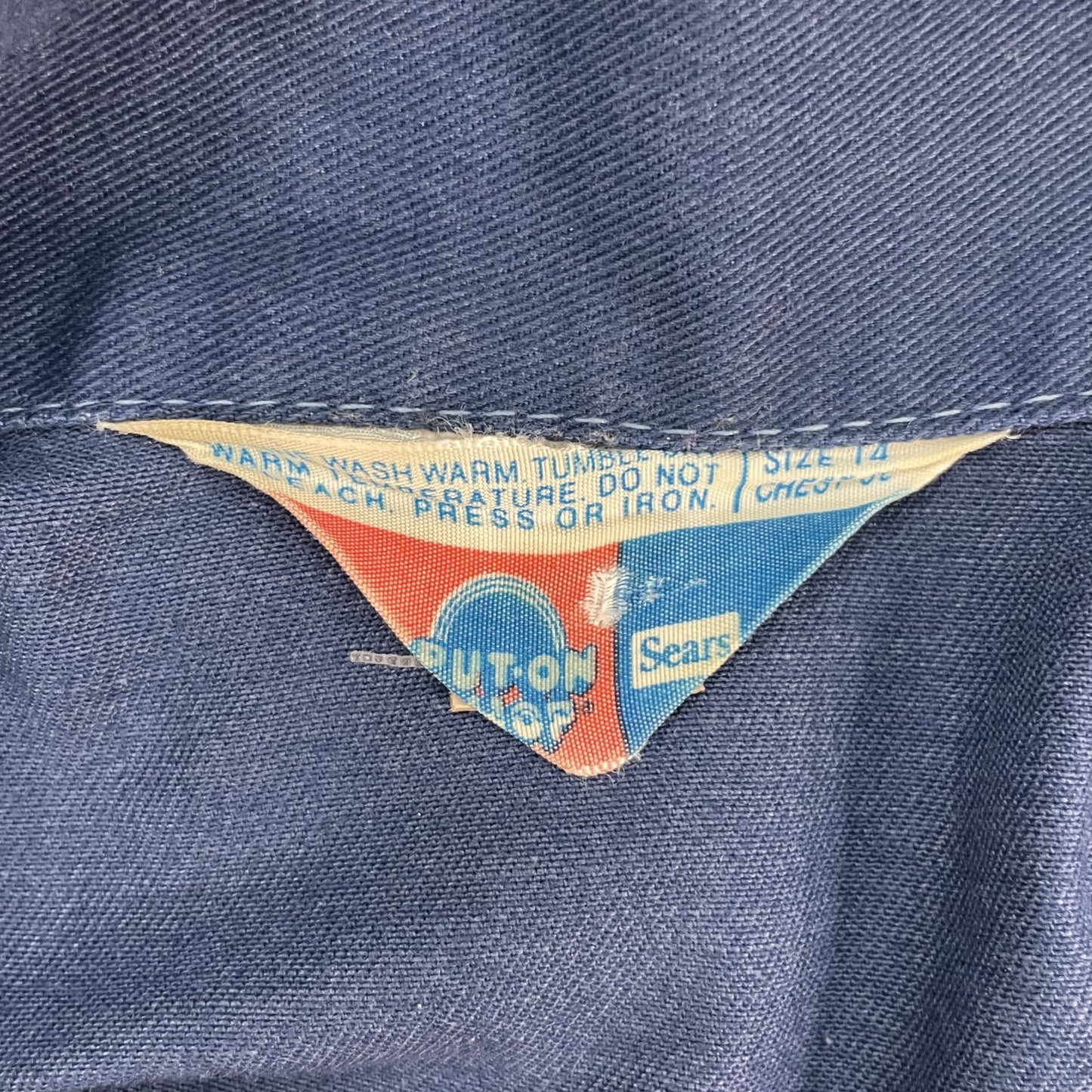 80s vintage 古着 ビンテージ シアーズ sears PUT-ON スナップジャケット ストアブランド 三角タグ