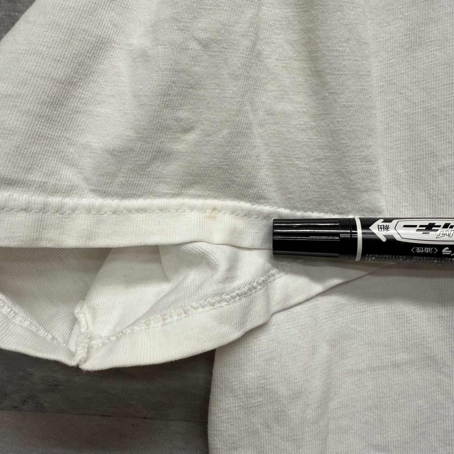 90s vintage 古着 ビンテージ ハードロック HardRock 胸元 バックプリント アメカジ ホワイト