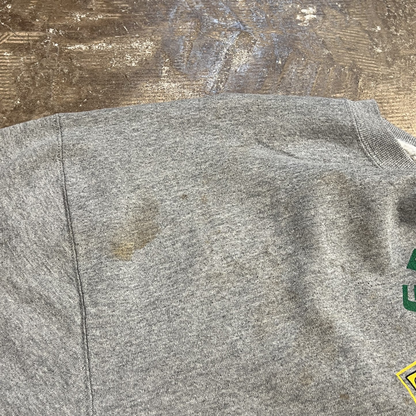 90s Russel カレッジフットボールセンタープリントスウェット グレー XXXL