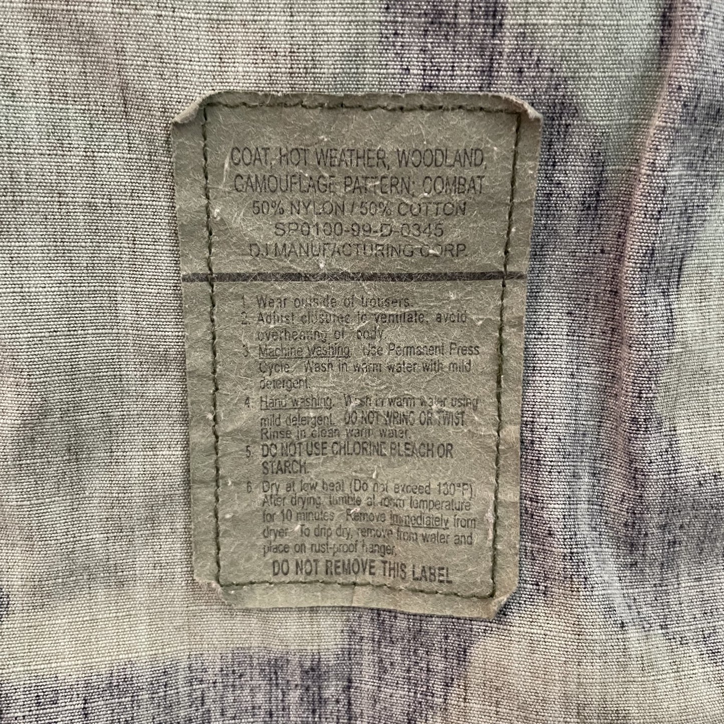 00s vintage 古着 ビンテージ U.S.ARMY アメリカ軍 フィールジャケット 切りっぱなし カットオフ カモ柄