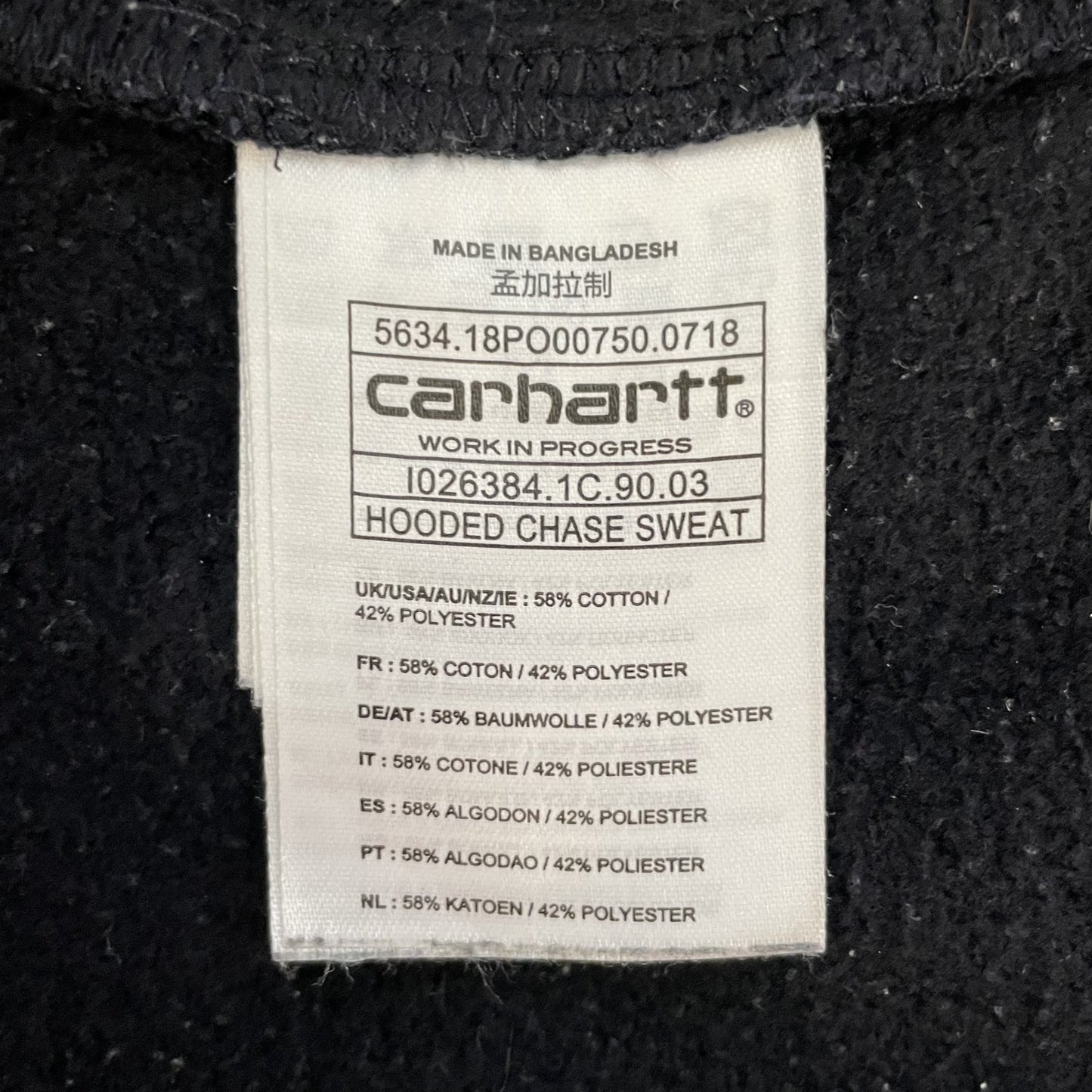 00s vintage 古着 ビンテージ カーハート Carhartt 無地 パーカー ストリート 袖ロゴ刺繍