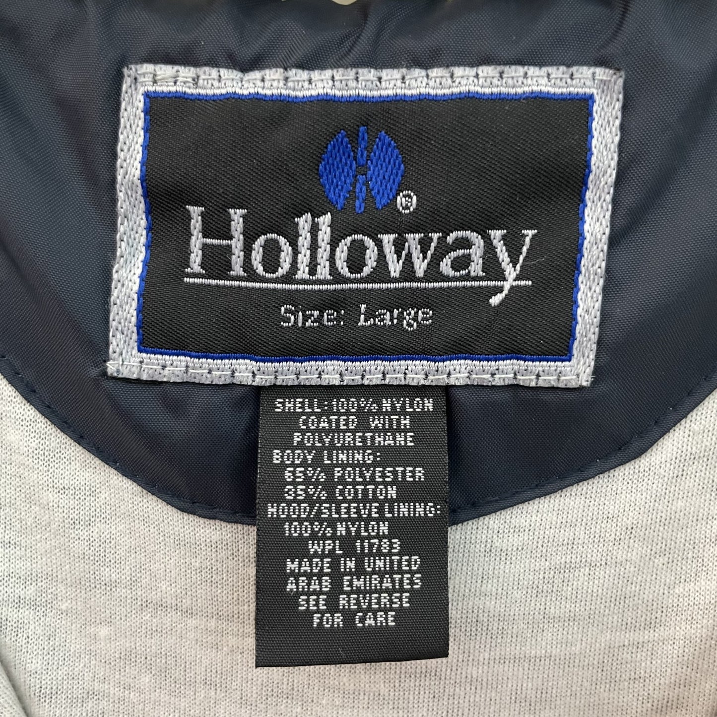 90s vintage 古着 ビンテージ ホロウィ Holloway ナイロンジャケット 胸元刺繍ロゴ アノラック スケーター ストリート