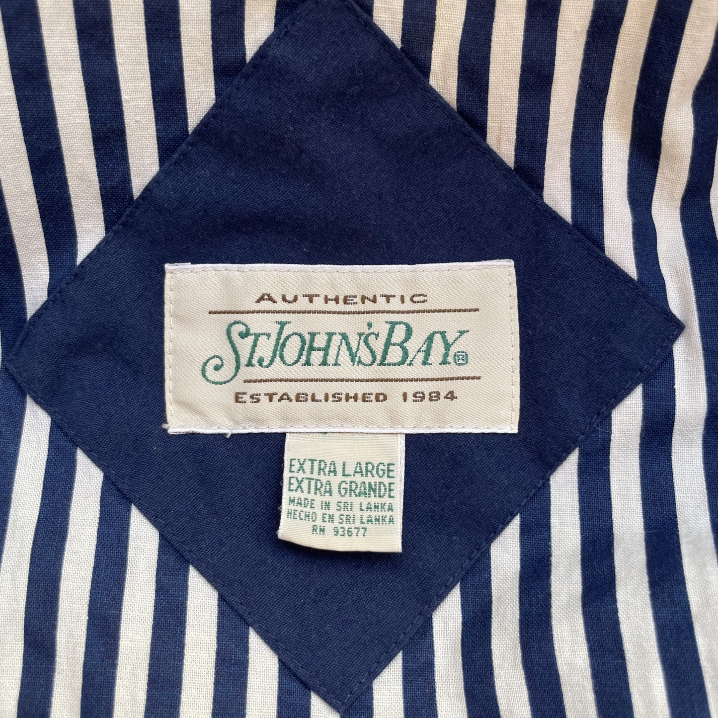 90s STJOHN'SBAY セントジョンズベイ XLサイズ ストア系 JCペニー 古着 vintage ビンテージ ストーム ネイビー ナイロンジャケット