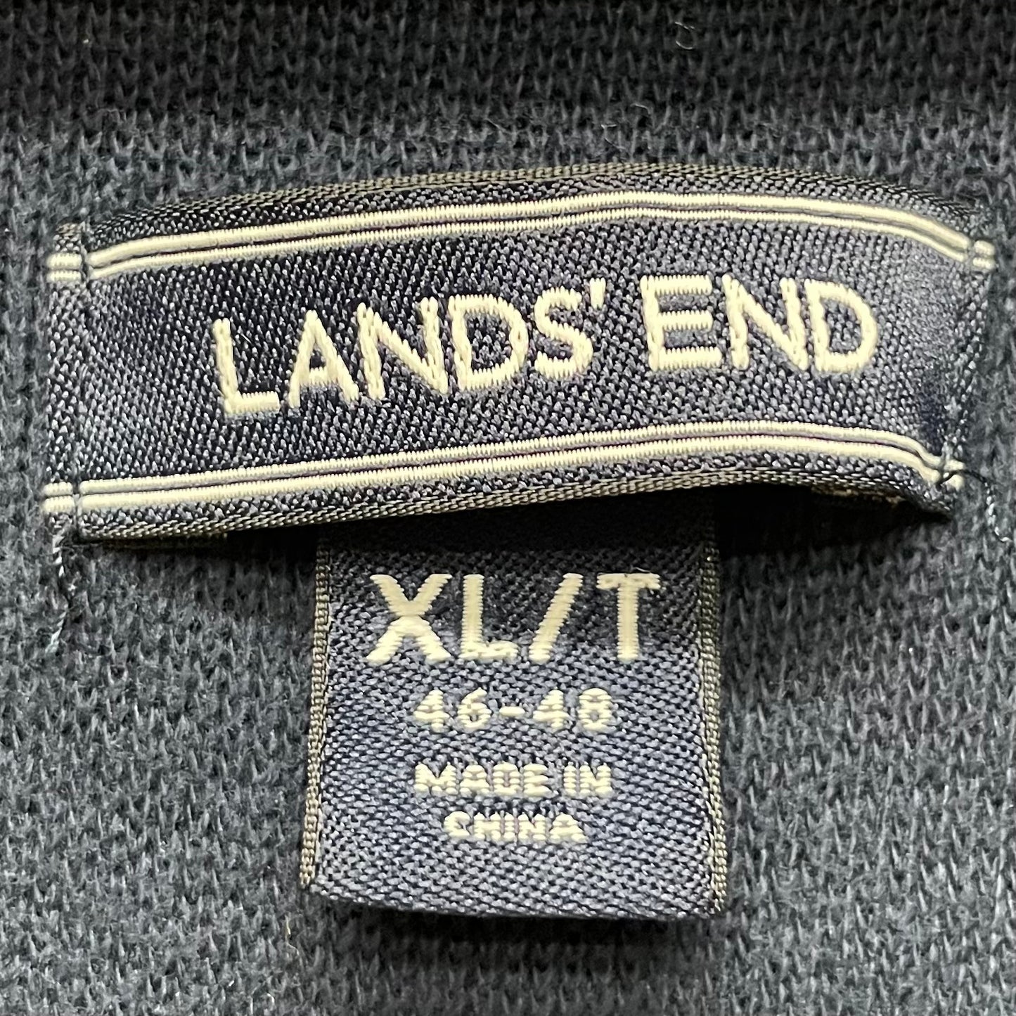 00s vintage 古着 ビンテージ ランズエンド LANDS'END ハーフジップスウェット トレーナー 紳士
