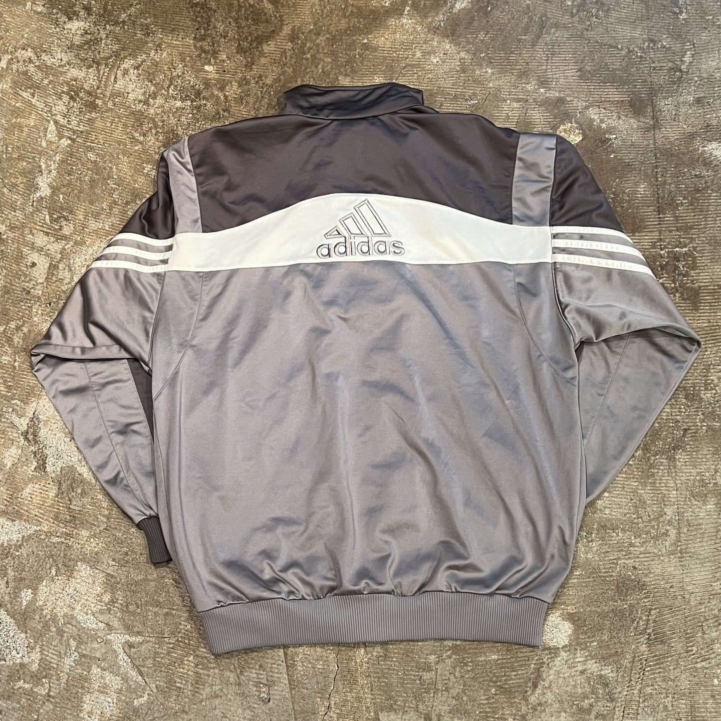 00s adidas sweat track jacket グレー l