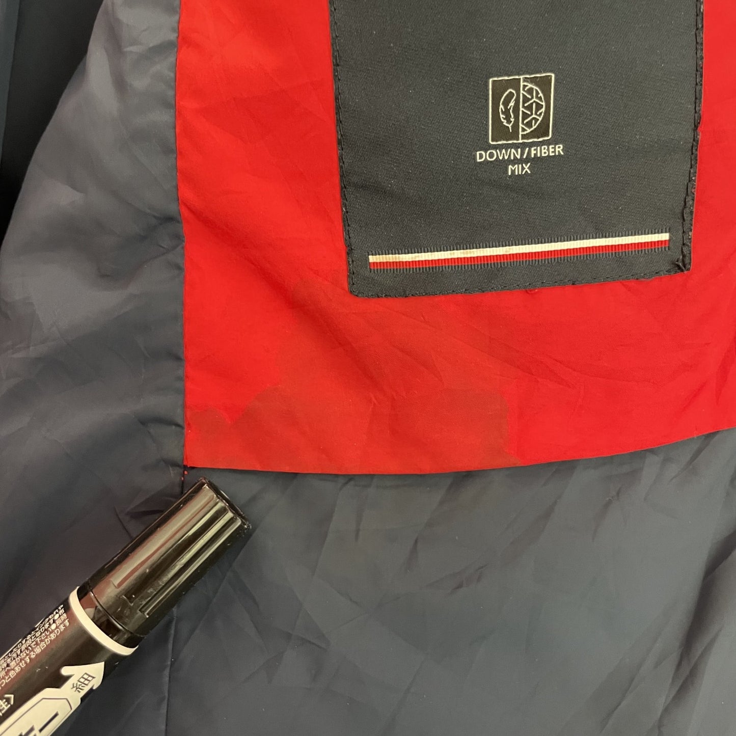 00s vintage 古着 ビンテージ トミーヒルフィガー TOMMYHILFIGER ダウンジャケット フルジップ ワンカラー レッド