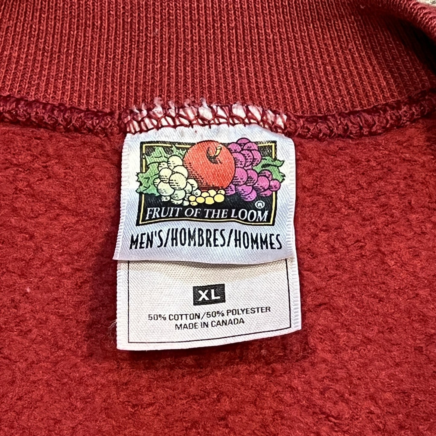 FRUIT OF THE LOOM 赤 スウェット XL