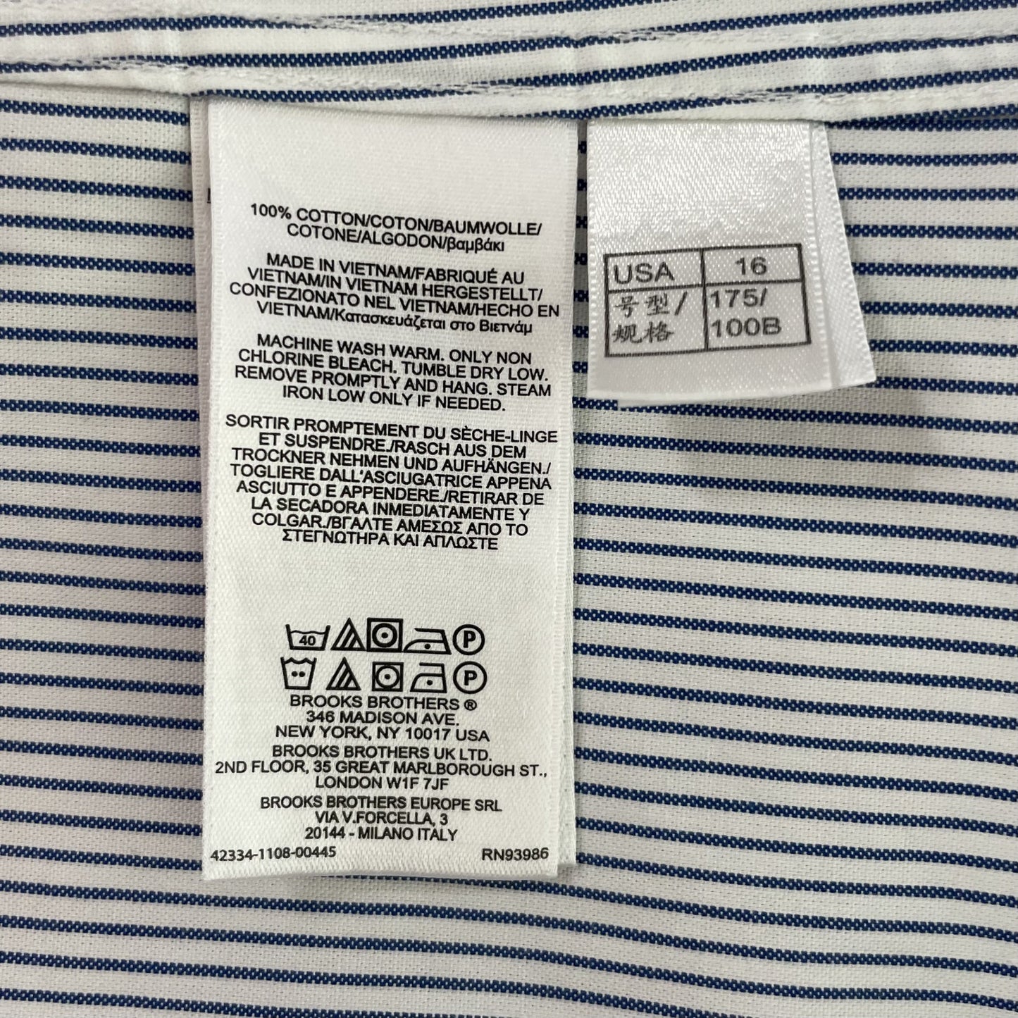 00s vintage 古着 ビンテージ ブルックスブラザーズ BrooksBrothers 長袖シャツ ストライプ 紳士 オーバーサイズ クラシック